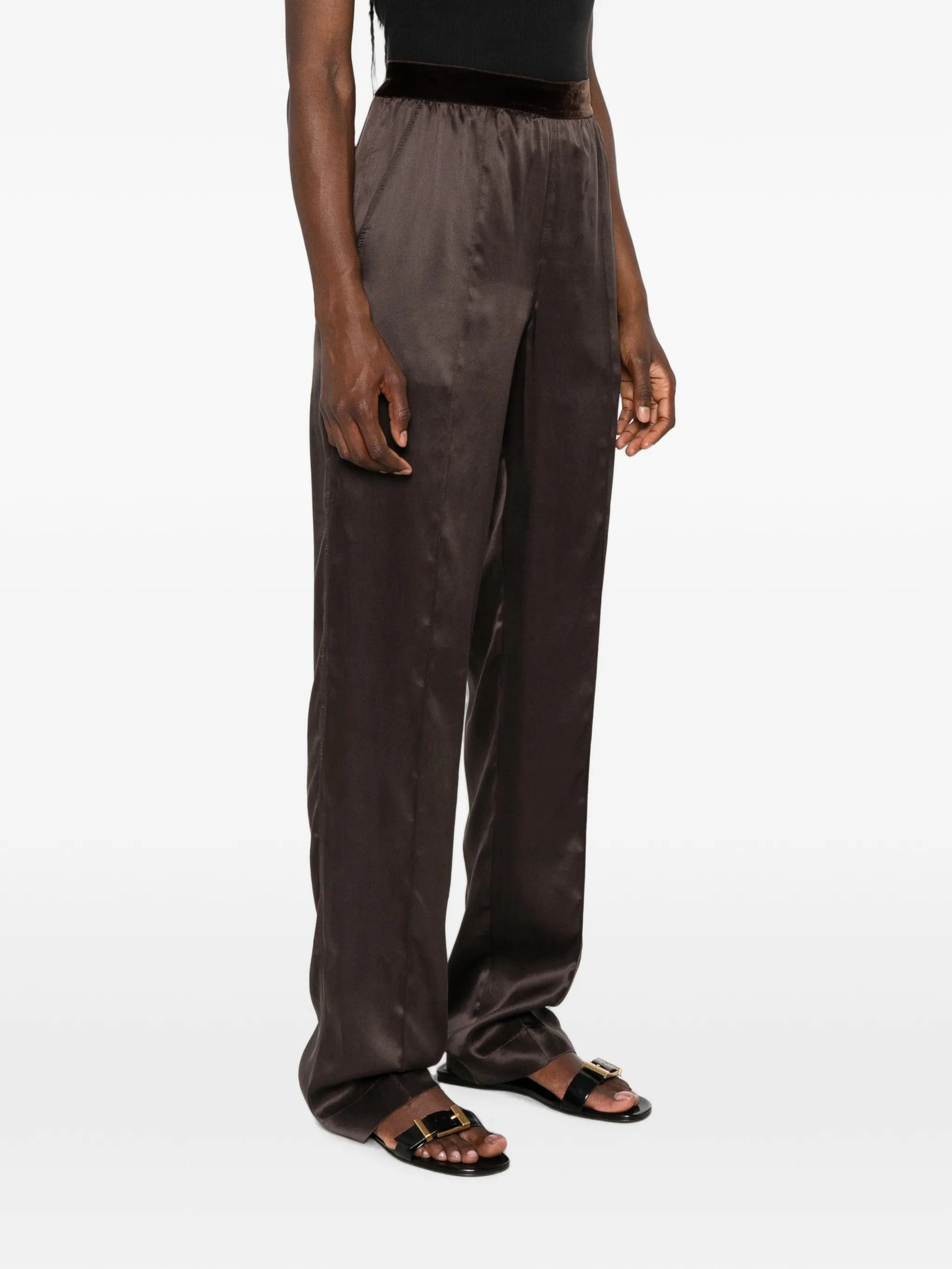 TOM FORD silk elasticated - waistband trousers