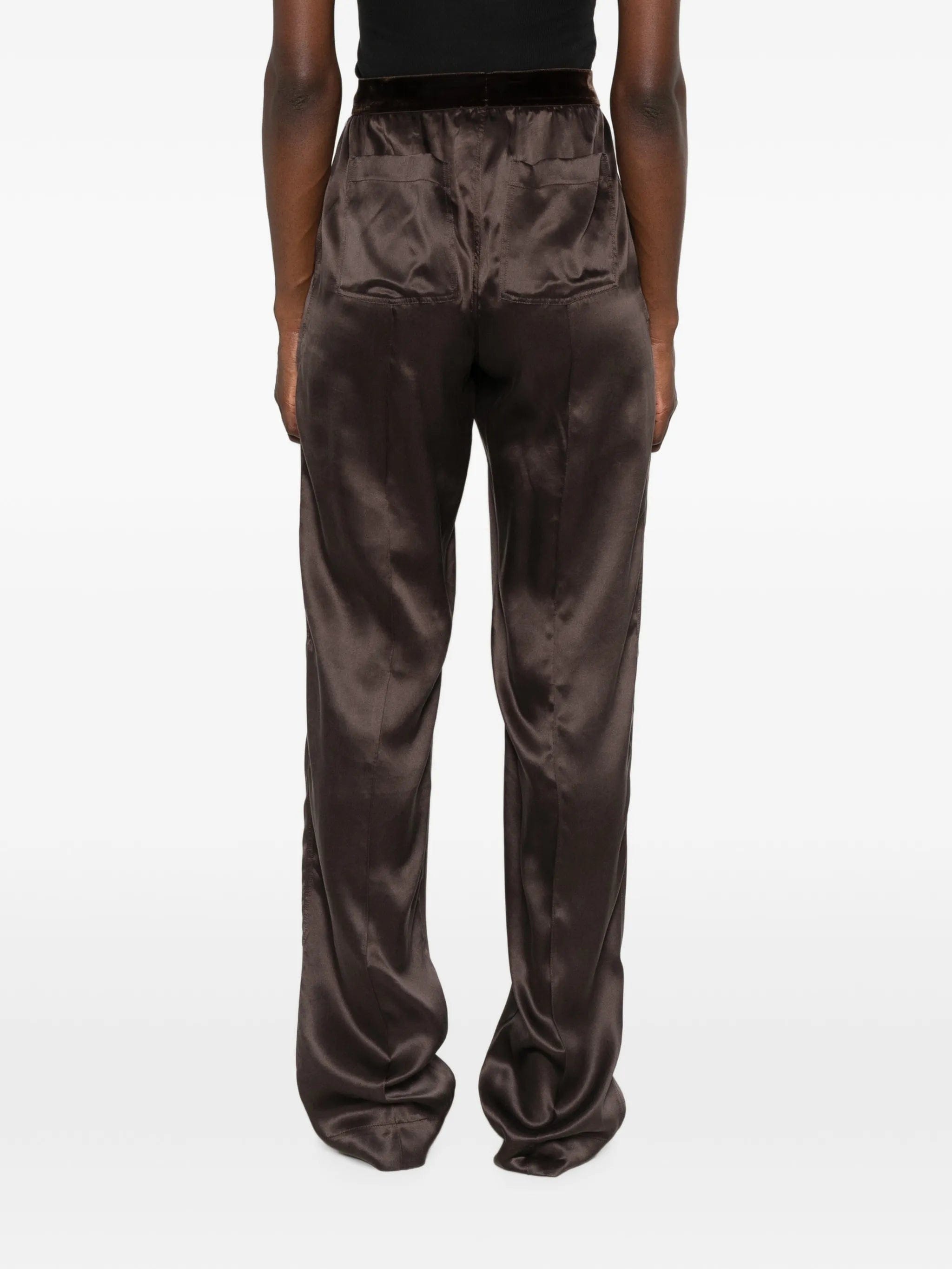 TOM FORD silk elasticated - waistband trousers