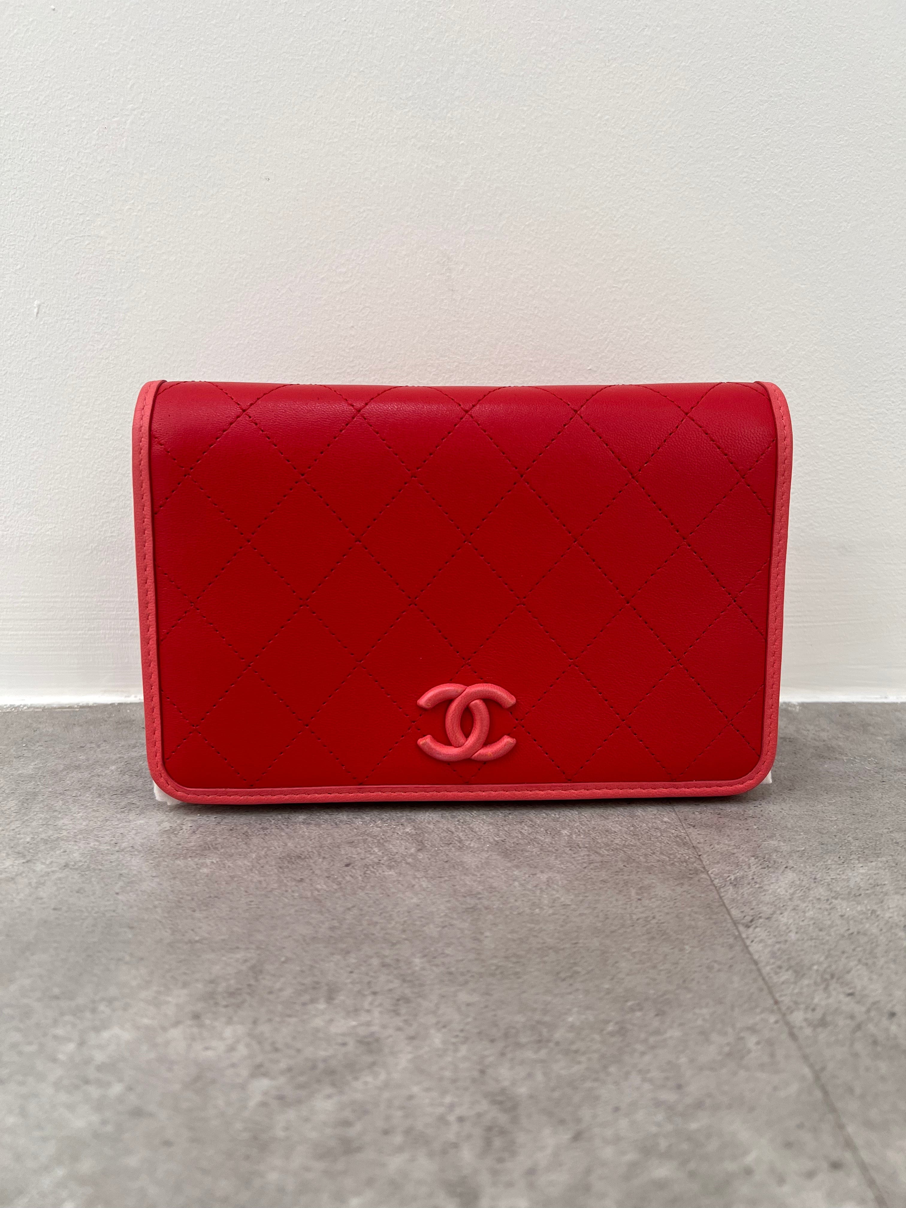 Chanel WOC Red / Pink Lambskin #27466148 SKCH4068