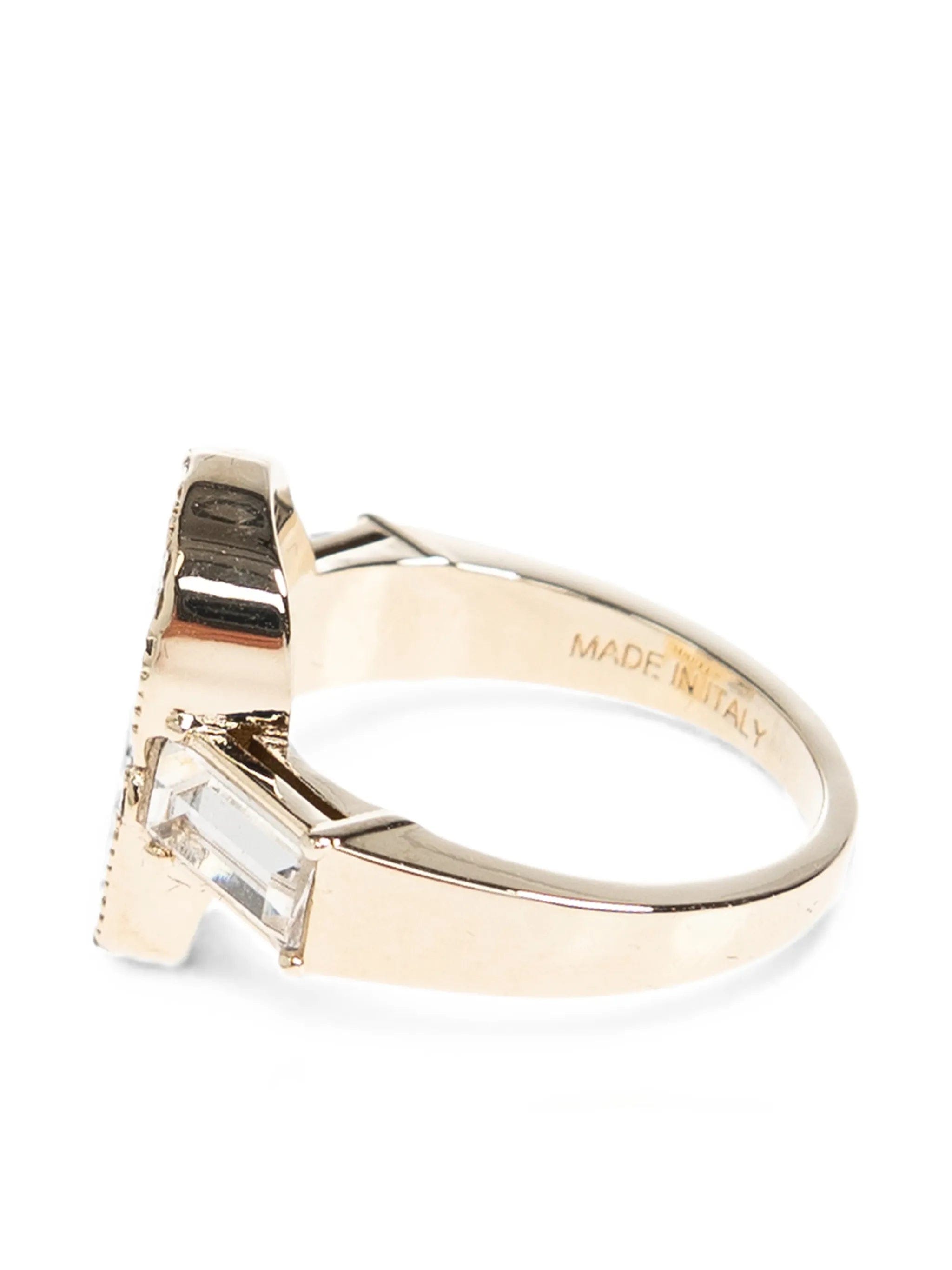 Alexander McQueen Skull crystal - embellished ring