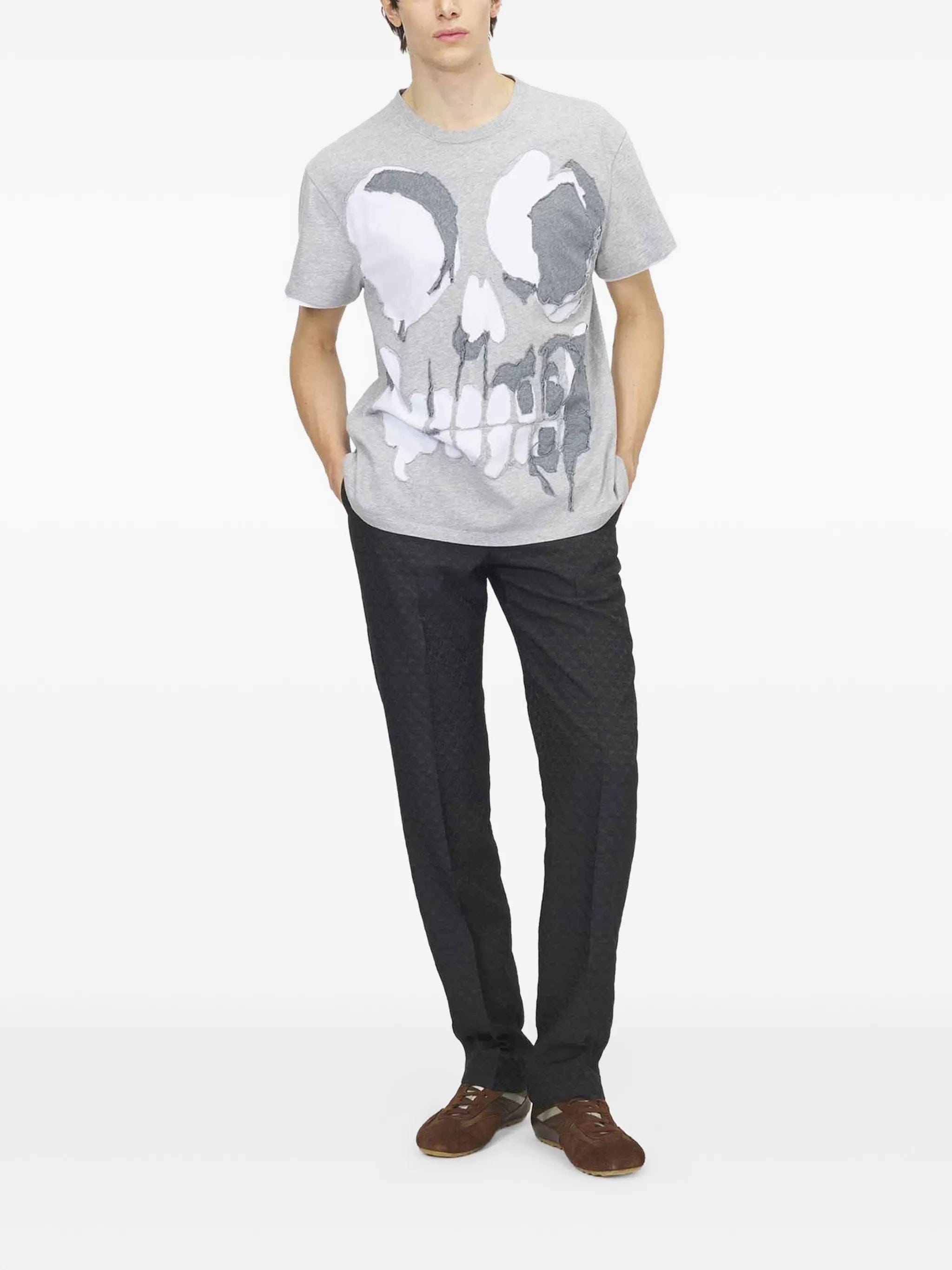 Alexander McQueen skull - applique T - shirt