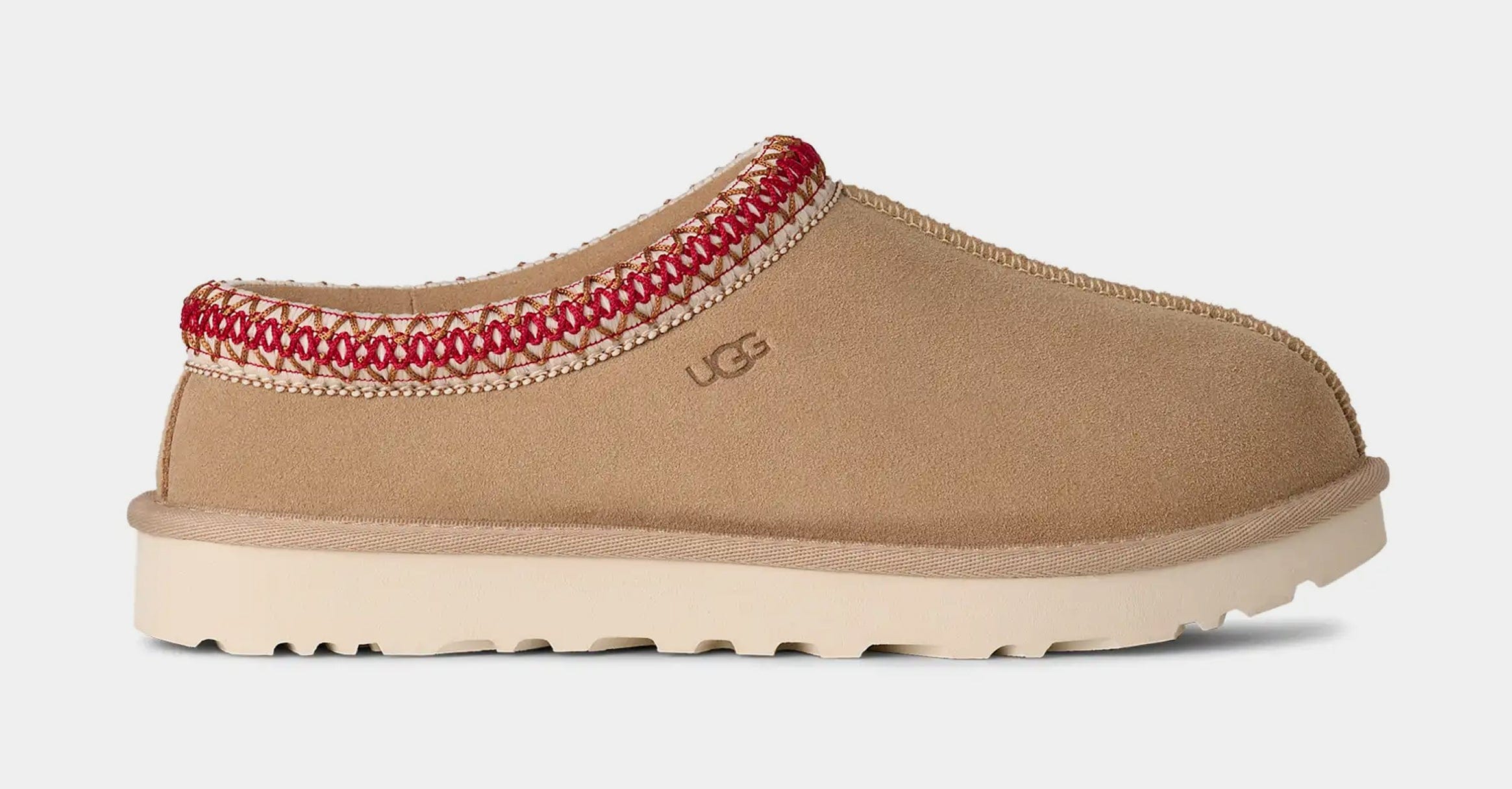 UGG Tasman II Slipper Womens Sandals (Sand/Dark Cherry)