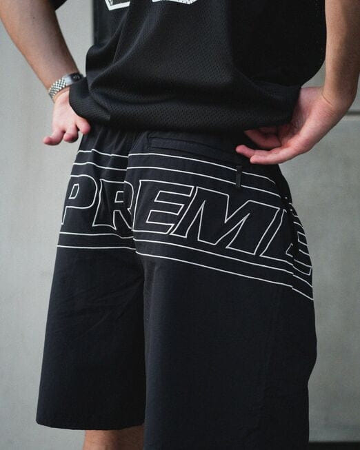 Supreme Big Logo Nylon Short Black