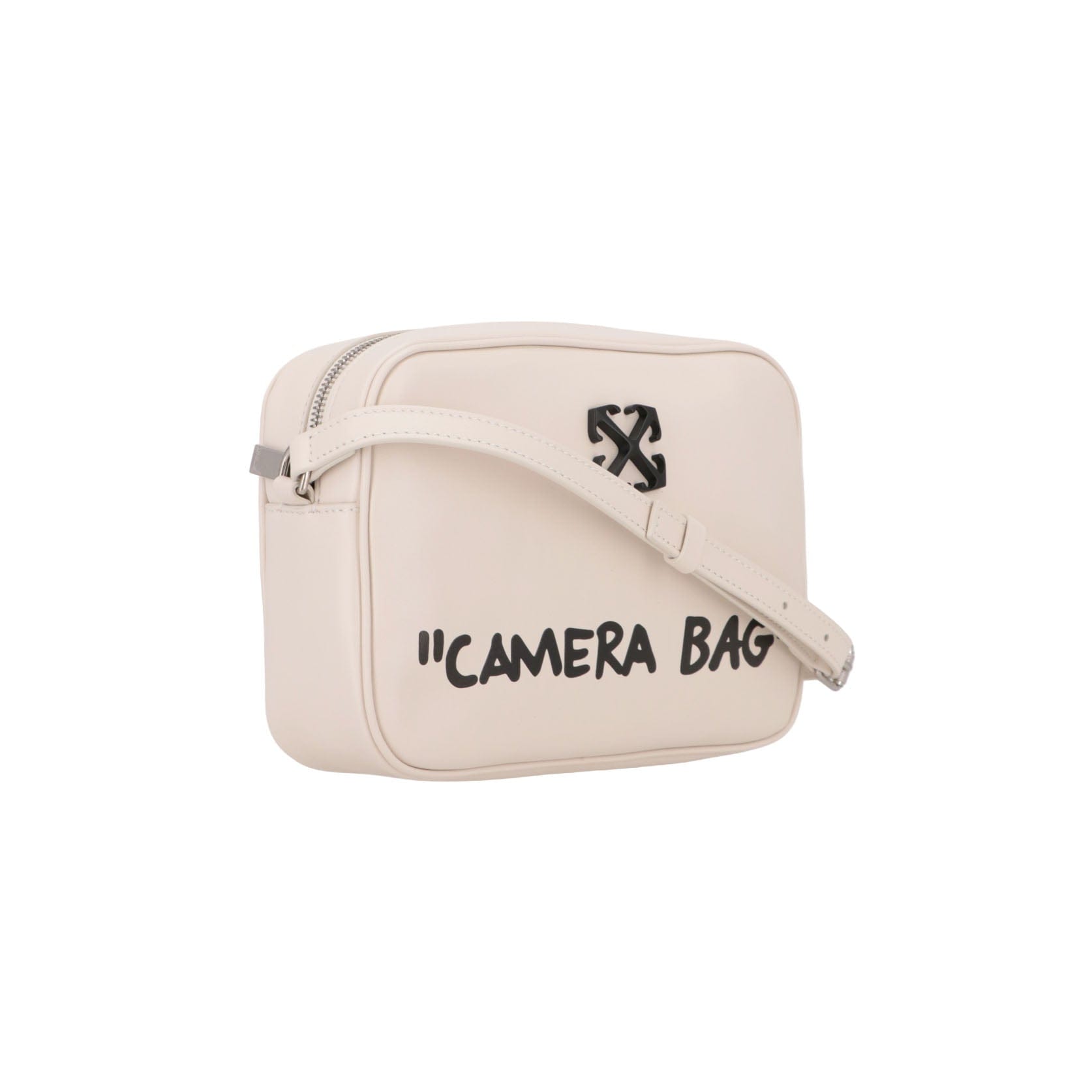 Off White Womens Beige/Black Shoulder Bag