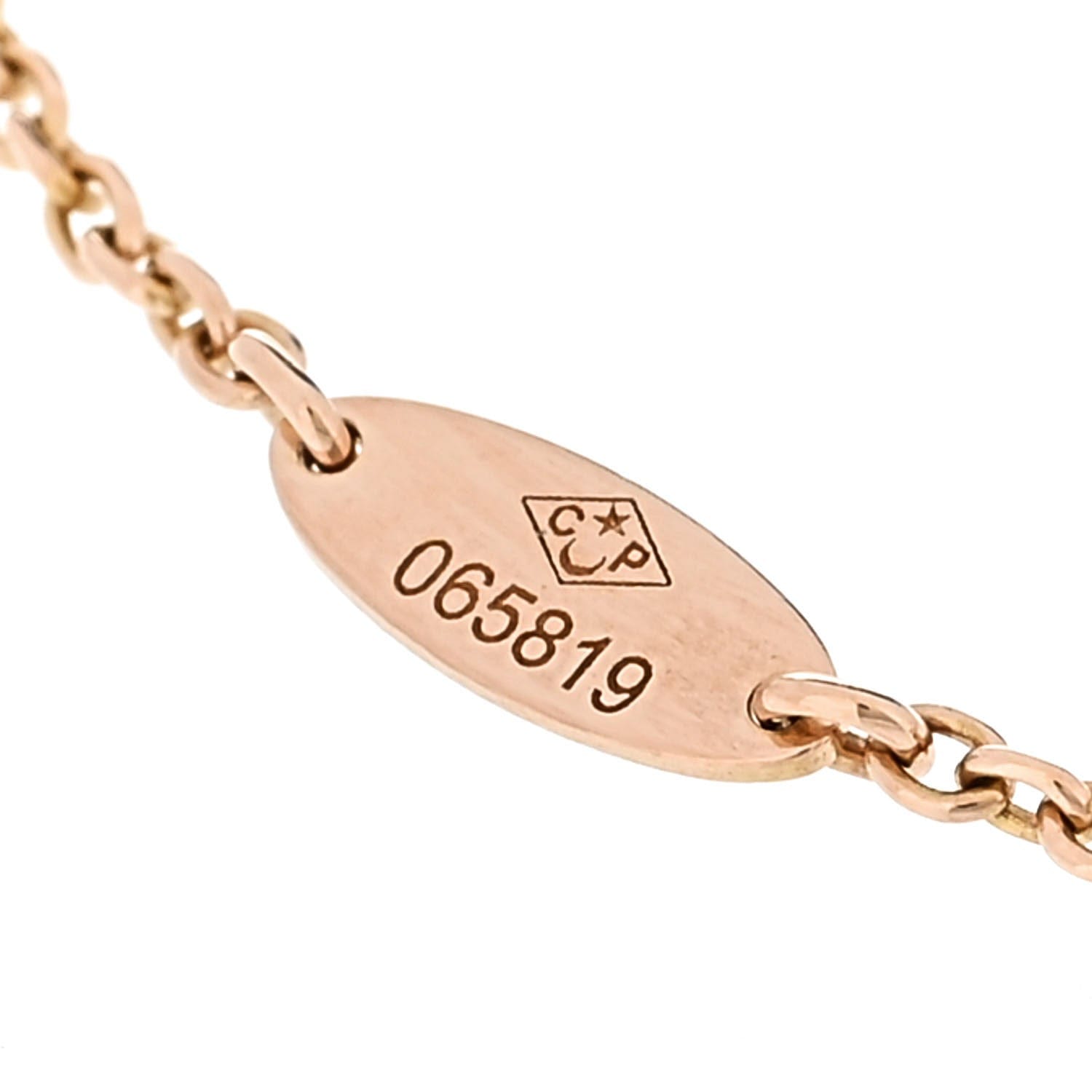 Christian Dior 18K Rose Gold Diamond Black Onyx Rose Des Vents Bracelet