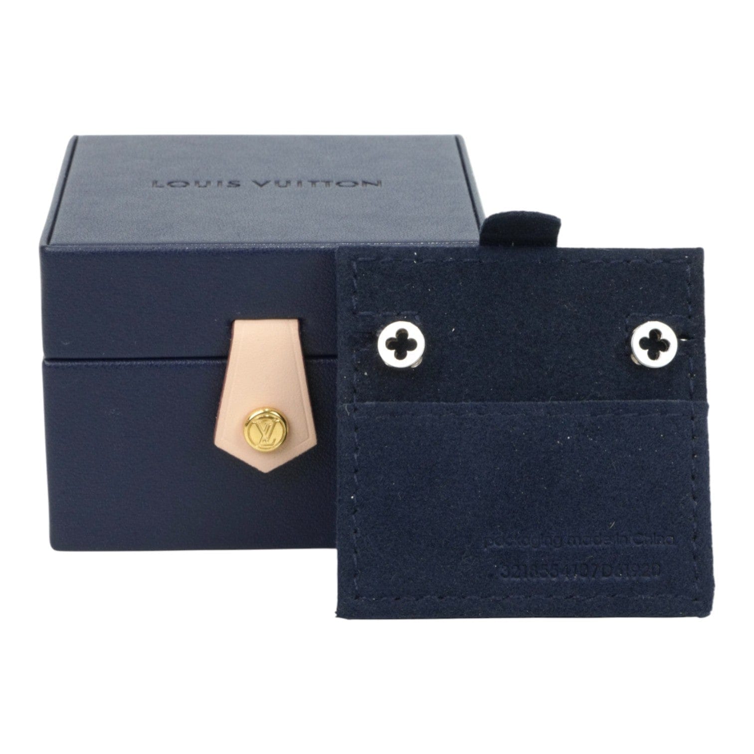 Louis Vuitton Icon White Gold Earrings