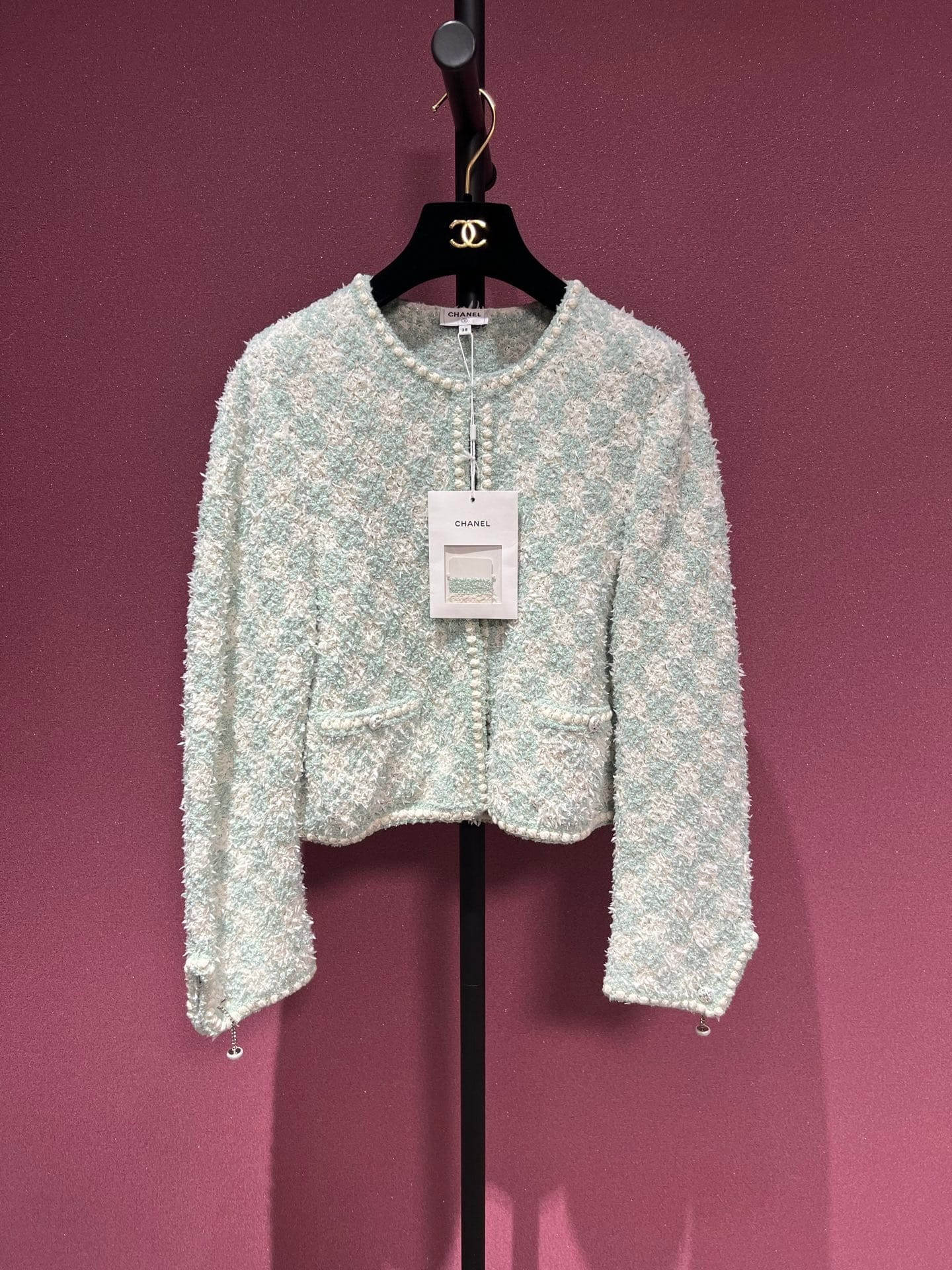 CHANEL MINT CARDIGAN FT101919