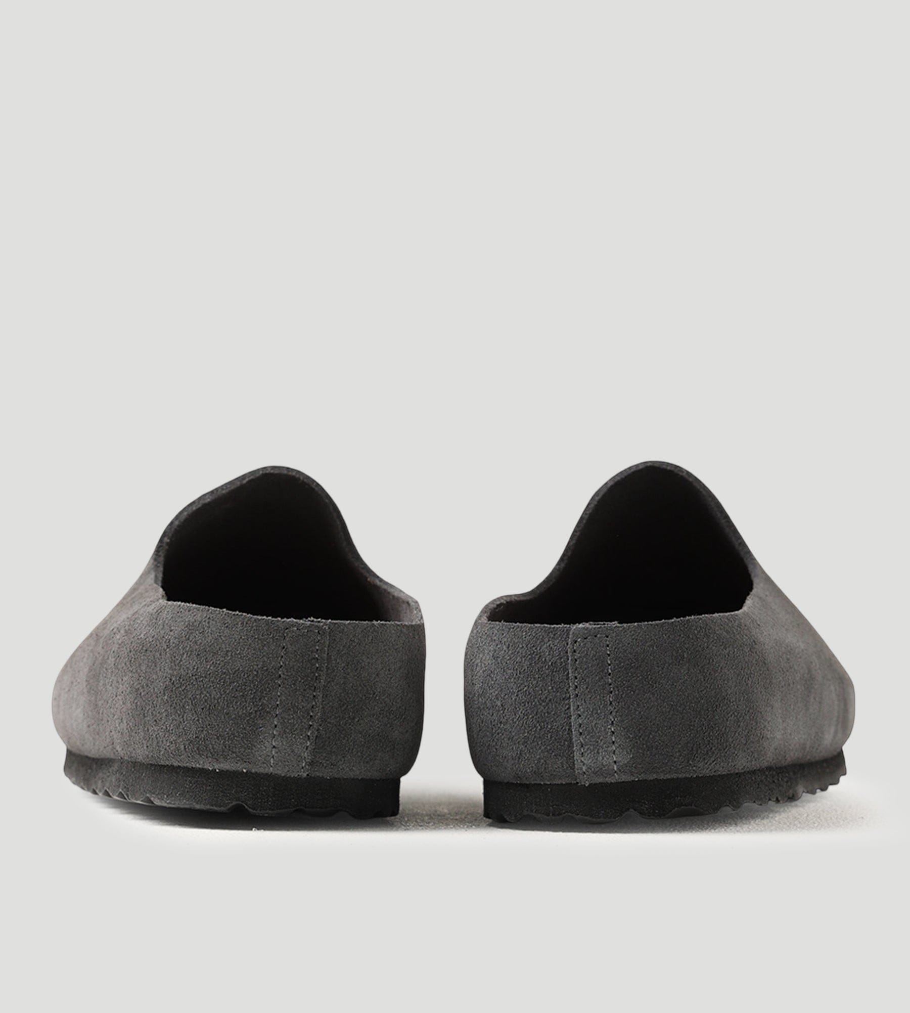 Birkenstock Amsterdam Wrapped Suede Leather Charcoal