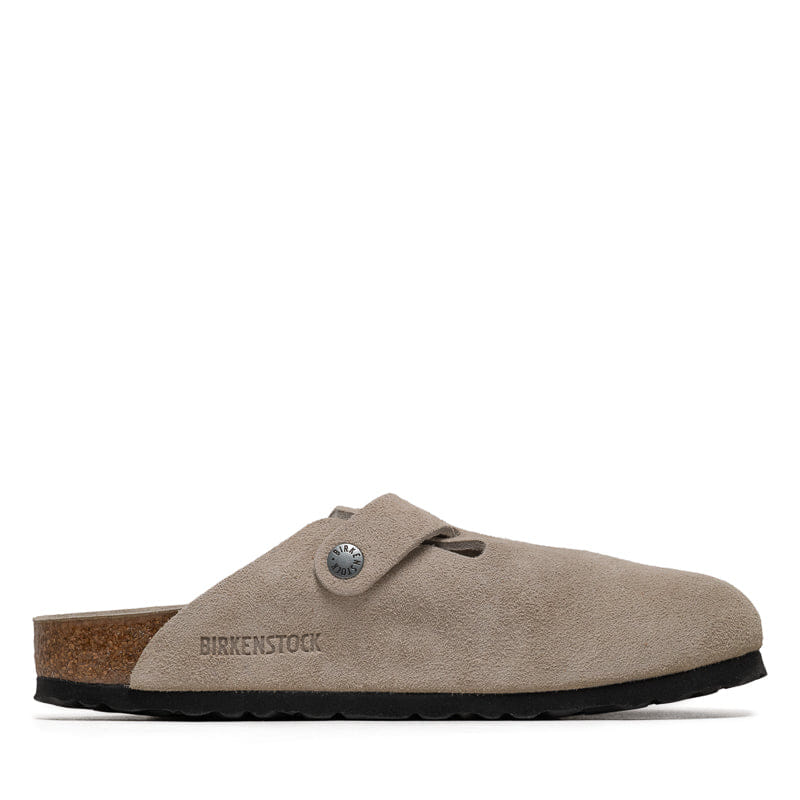 Birkenstock Women's Birkenstock Boston Soft Footbed Suede - Oyster Tonal