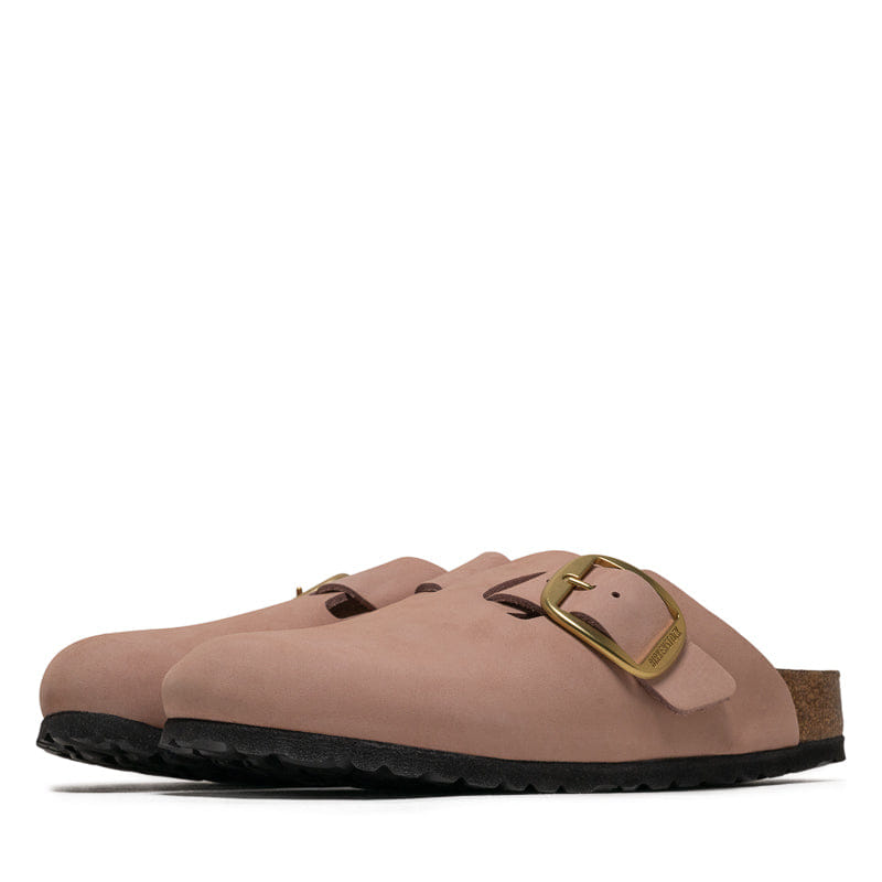 Birkenstock Women's Birkenstock Boston Big Buckle Nubuck - Soft Pink