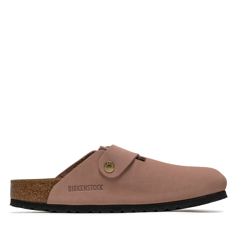 Birkenstock Women's Birkenstock Boston Big Buckle Nubuck - Soft Pink