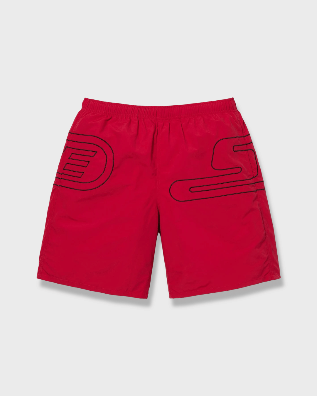 Supreme Big Logo Nylon Short Red