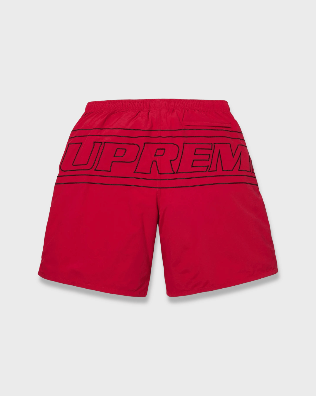 Supreme Big Logo Nylon Short Red