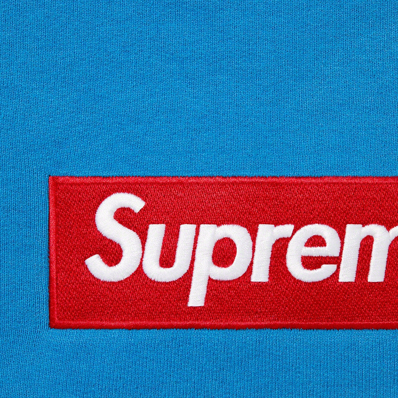 Supreme FW22 Box Logo Crewneck Blue
