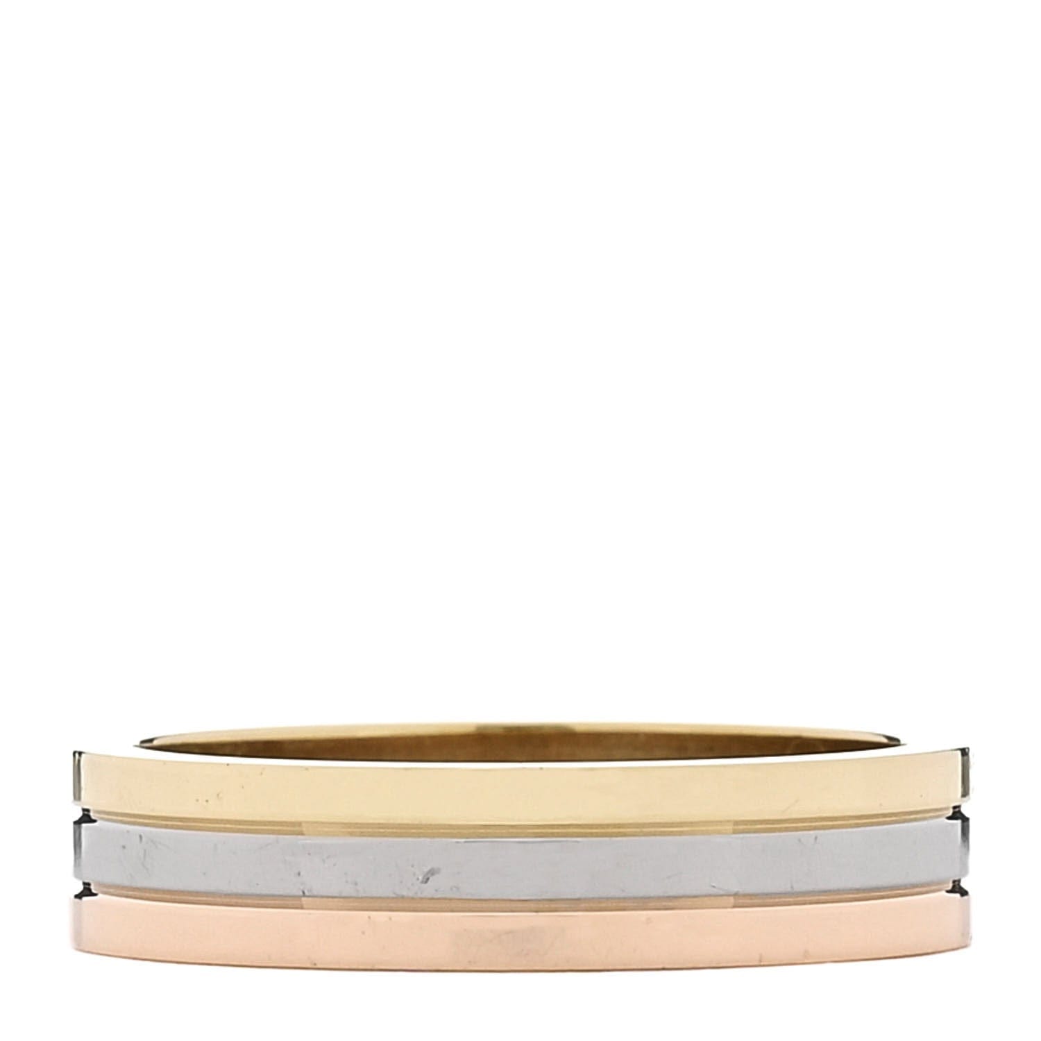 Cartier 18K Pink White Yellow Gold 4.8 mm Vendome Louis Cartier Wedding Band Ring 57 8