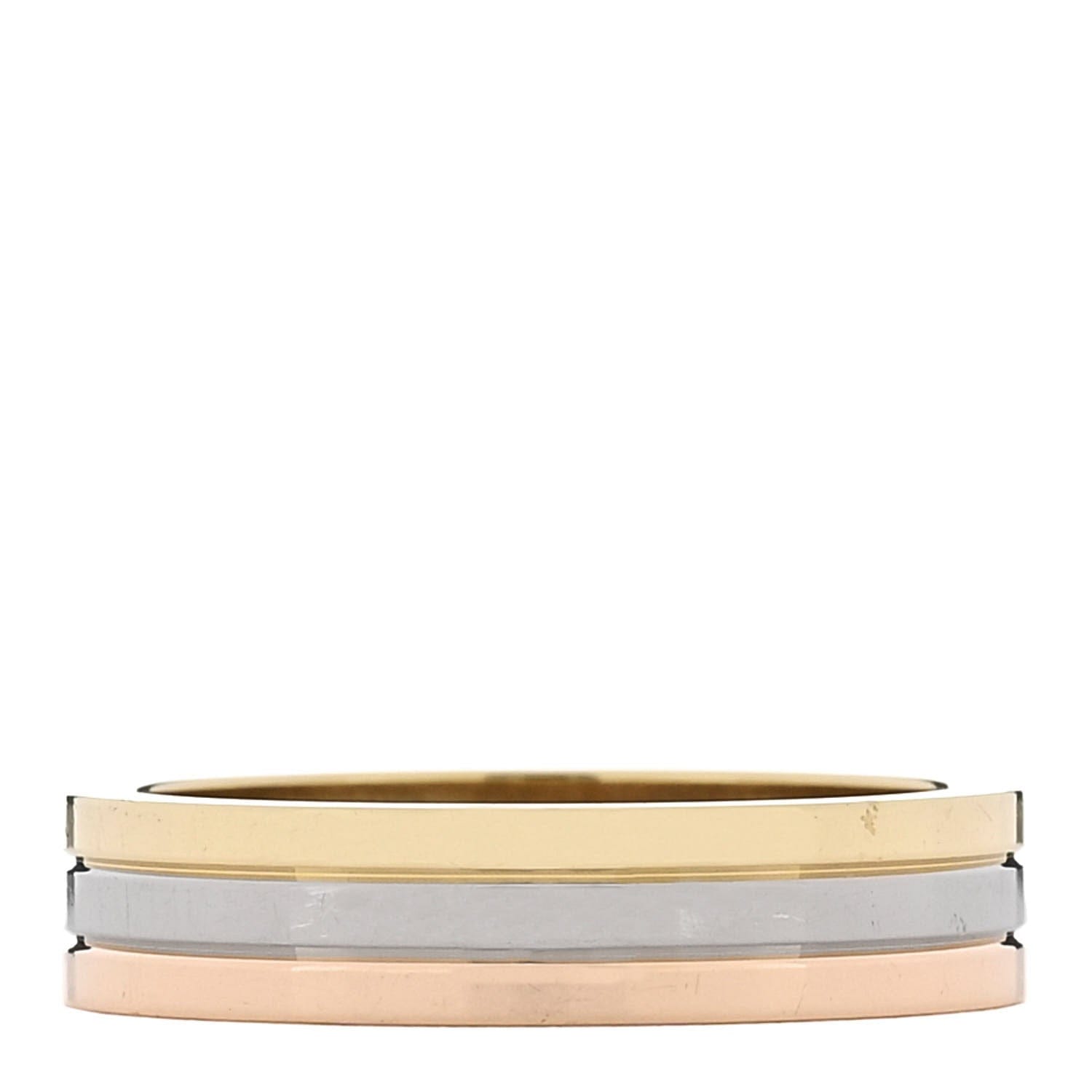 Cartier 18K Pink White Yellow Gold 4.8 mm Vendome Louis Cartier Wedding Band Ring 57 8