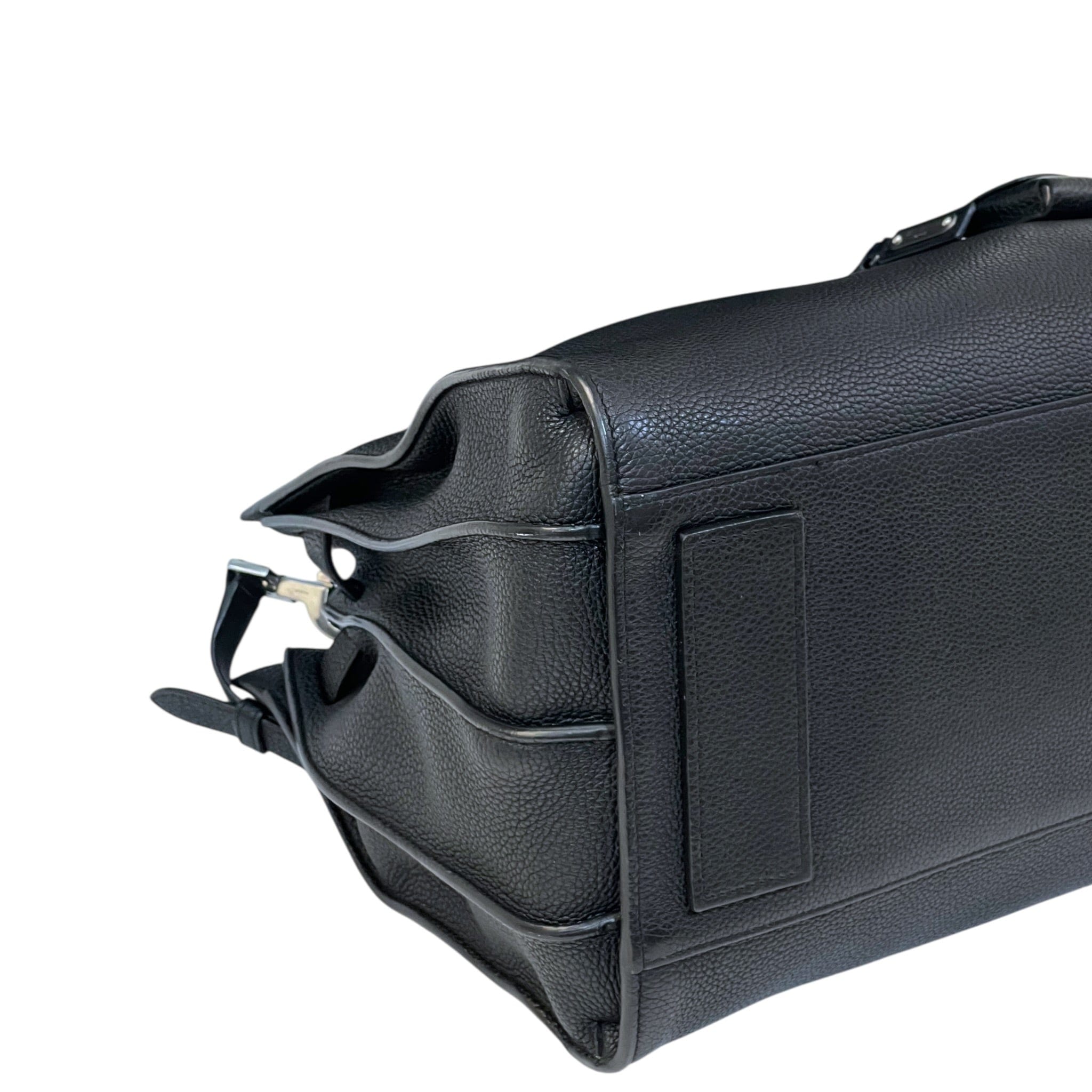 YVES SAINT Laurent Saint Laurent Sac De Jour Large Black Grained Leather