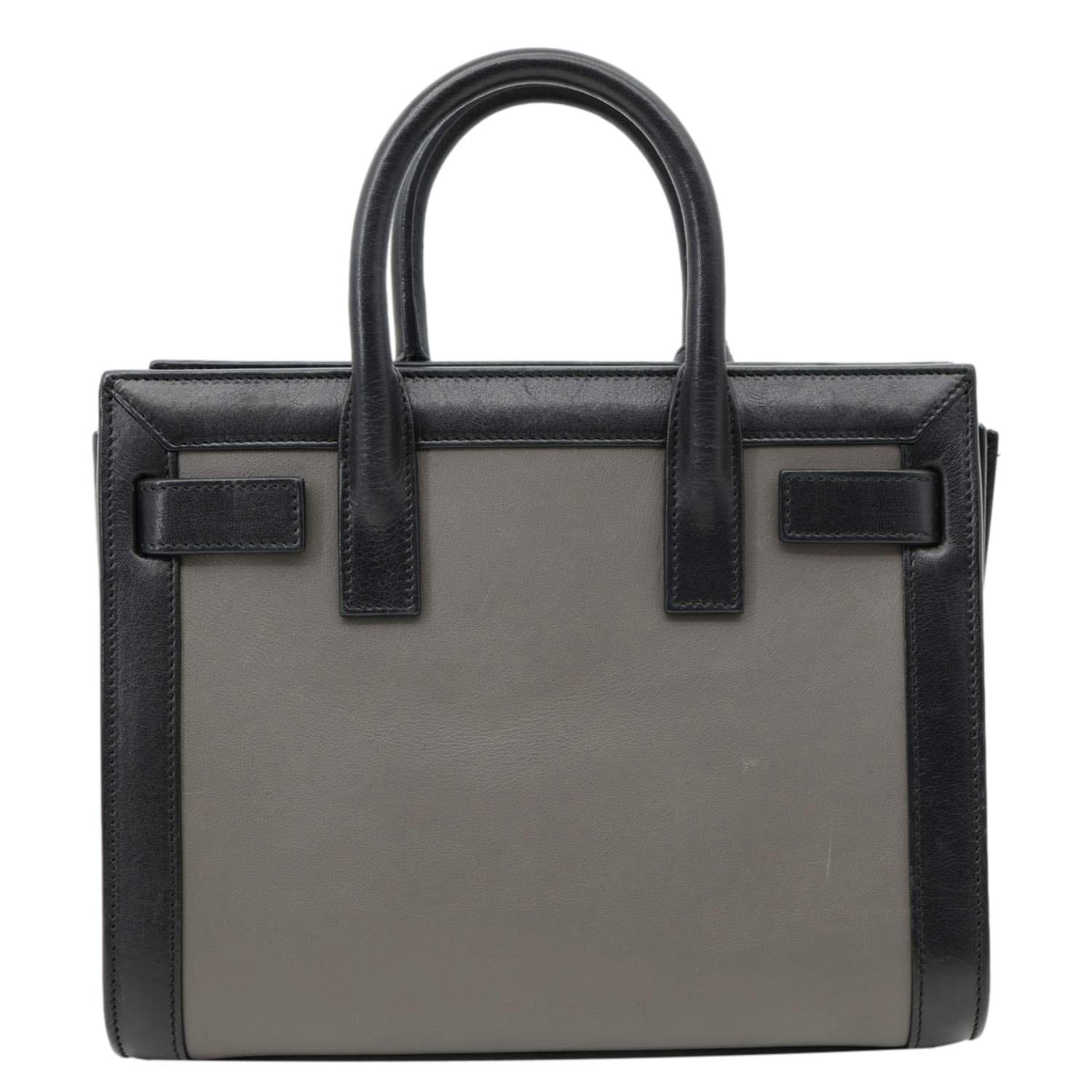 YVES SAINT LAURENT Sac de Jour Nano Leather Satchel Bag Bicolor
