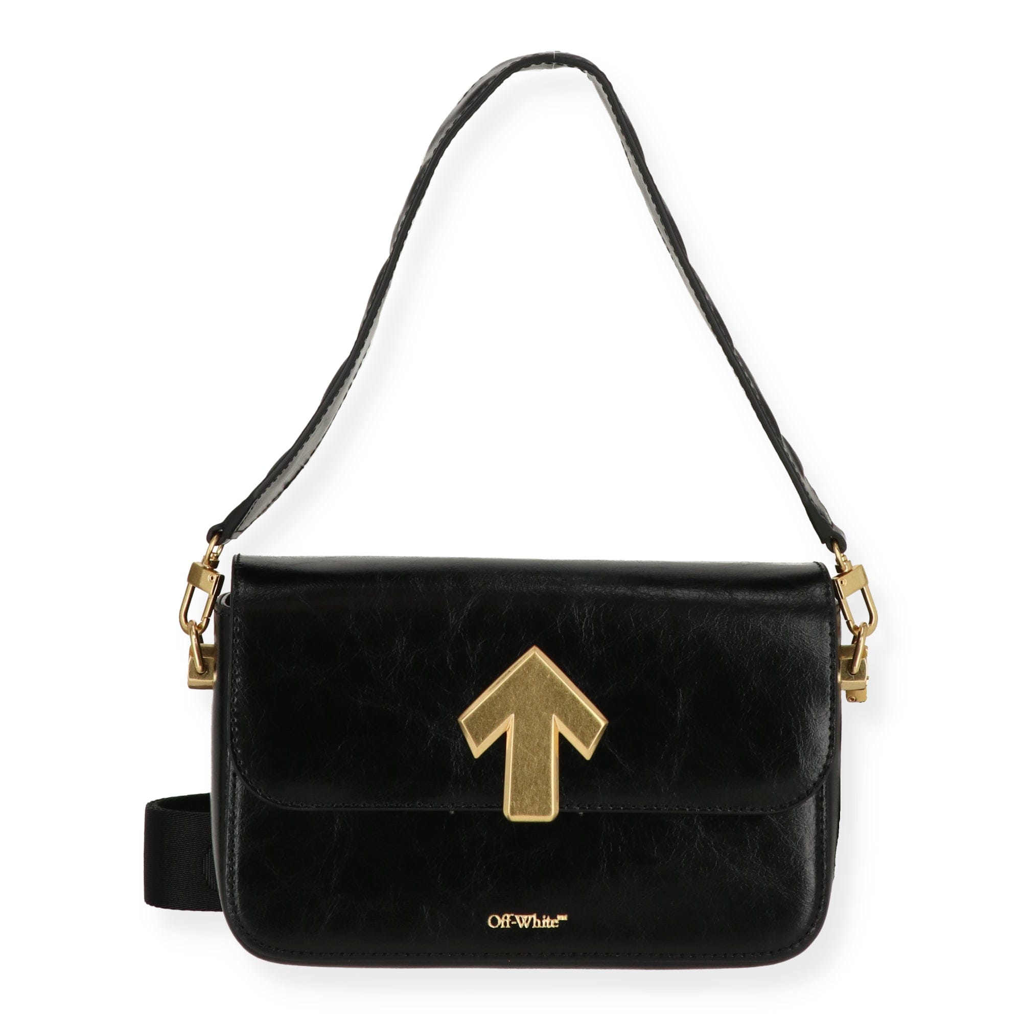Off White Womens Black Shoulder Bag