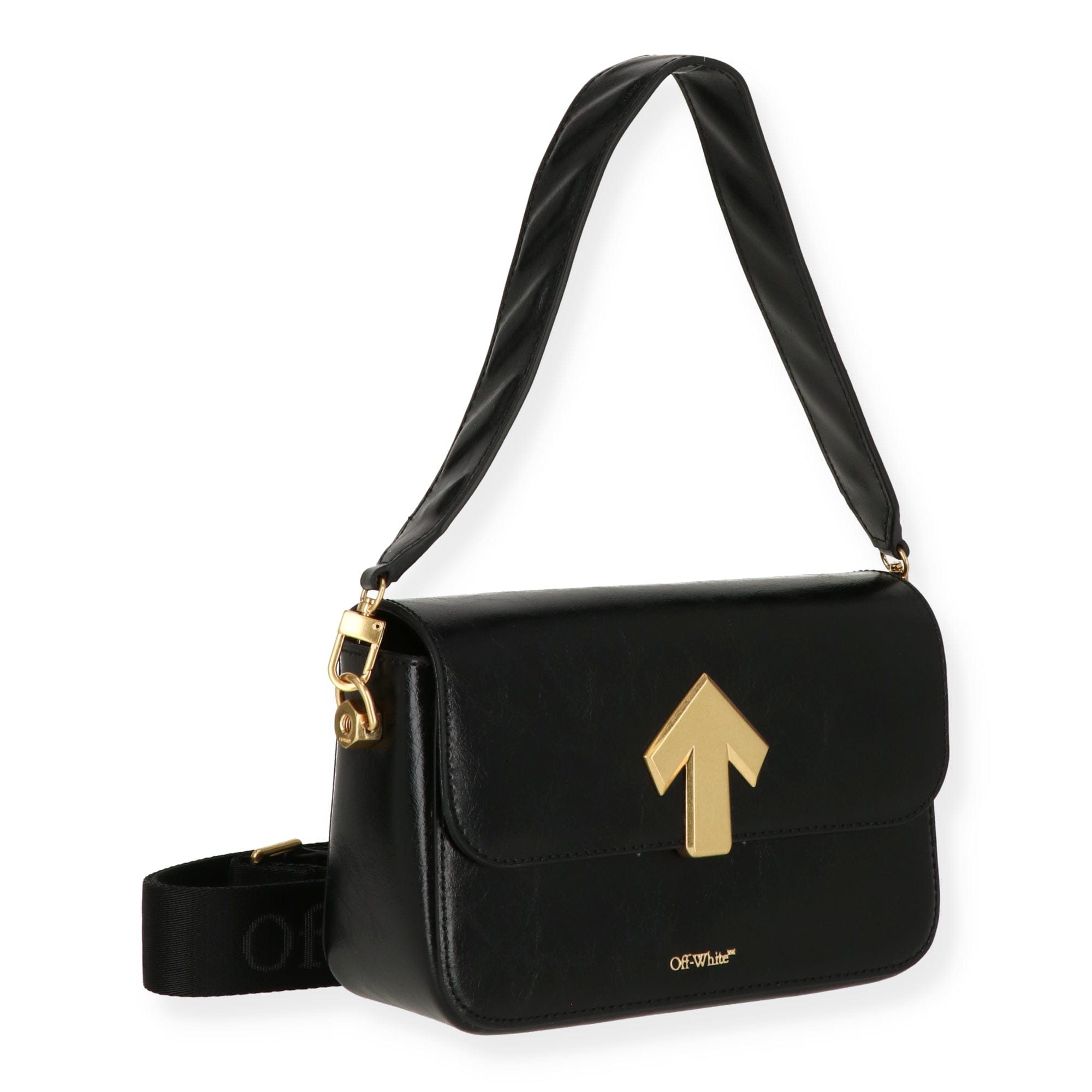 Off White Womens Black Shoulder Bag