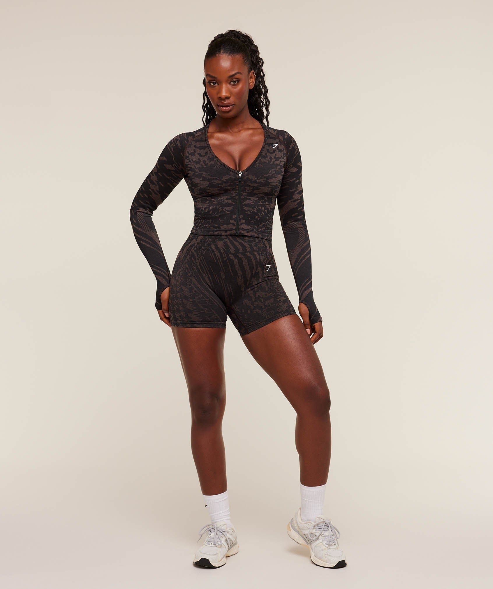 Gymshark Women's Gymshark Adapt Houndstooth Jacket Black