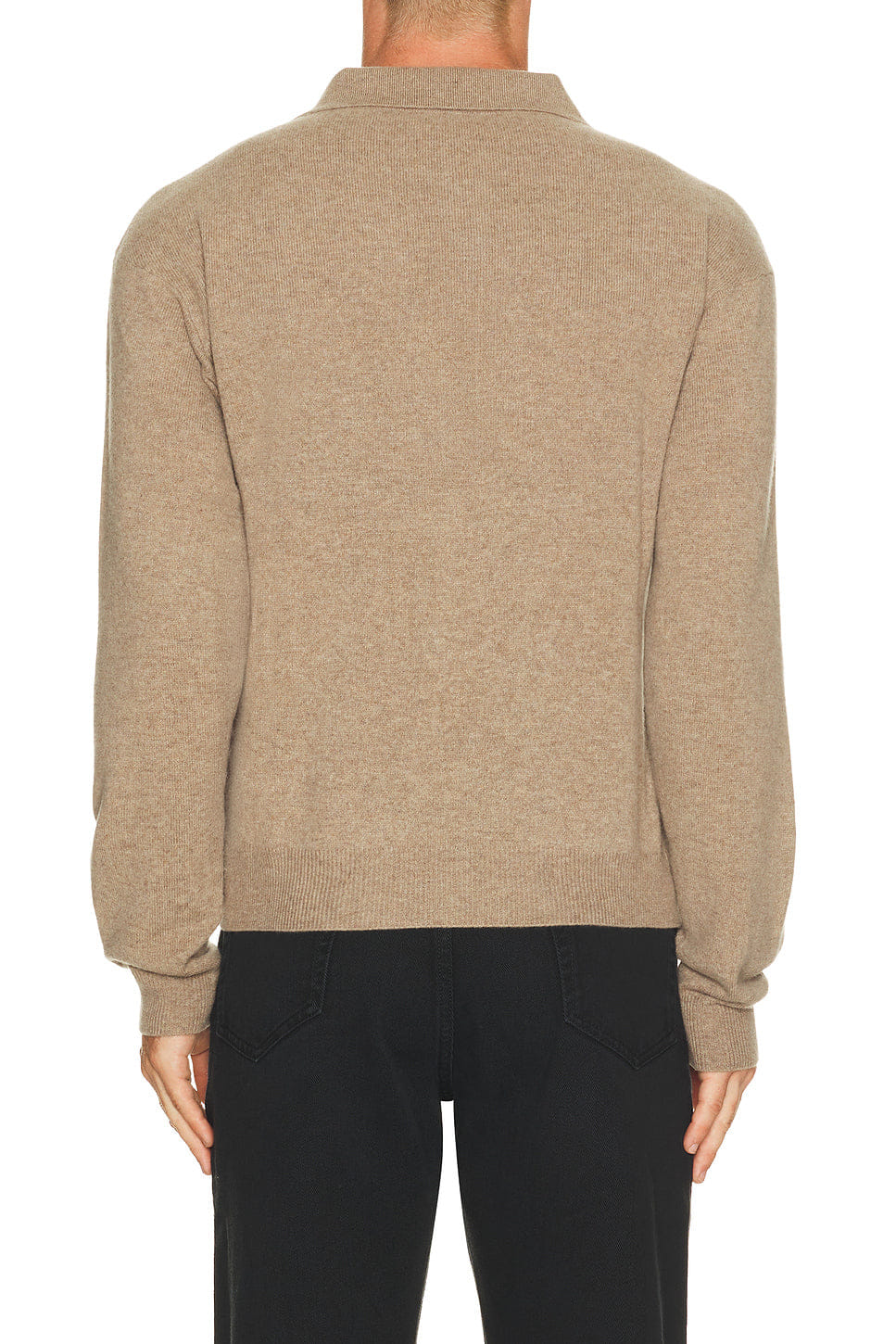 Saint Laurent Loose Fit Long Sleeve Polo