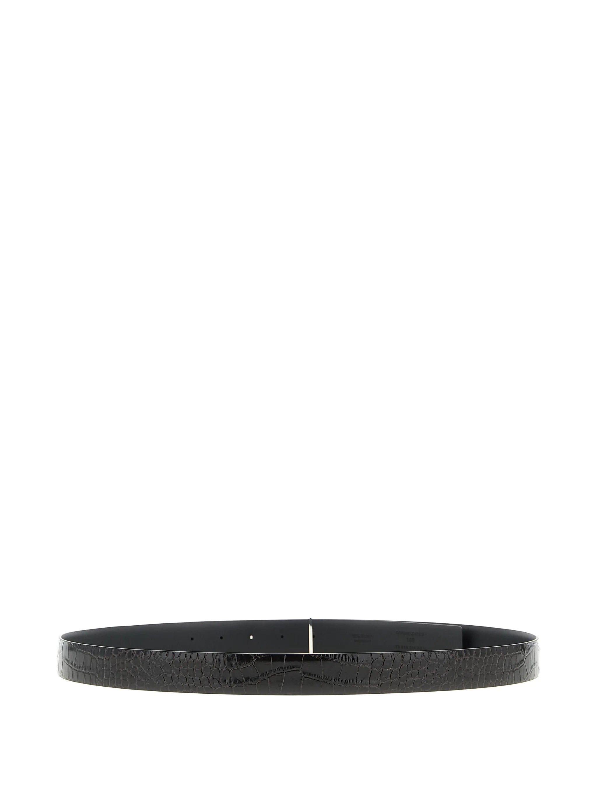 TOM FORD reversible python - print buckle belt