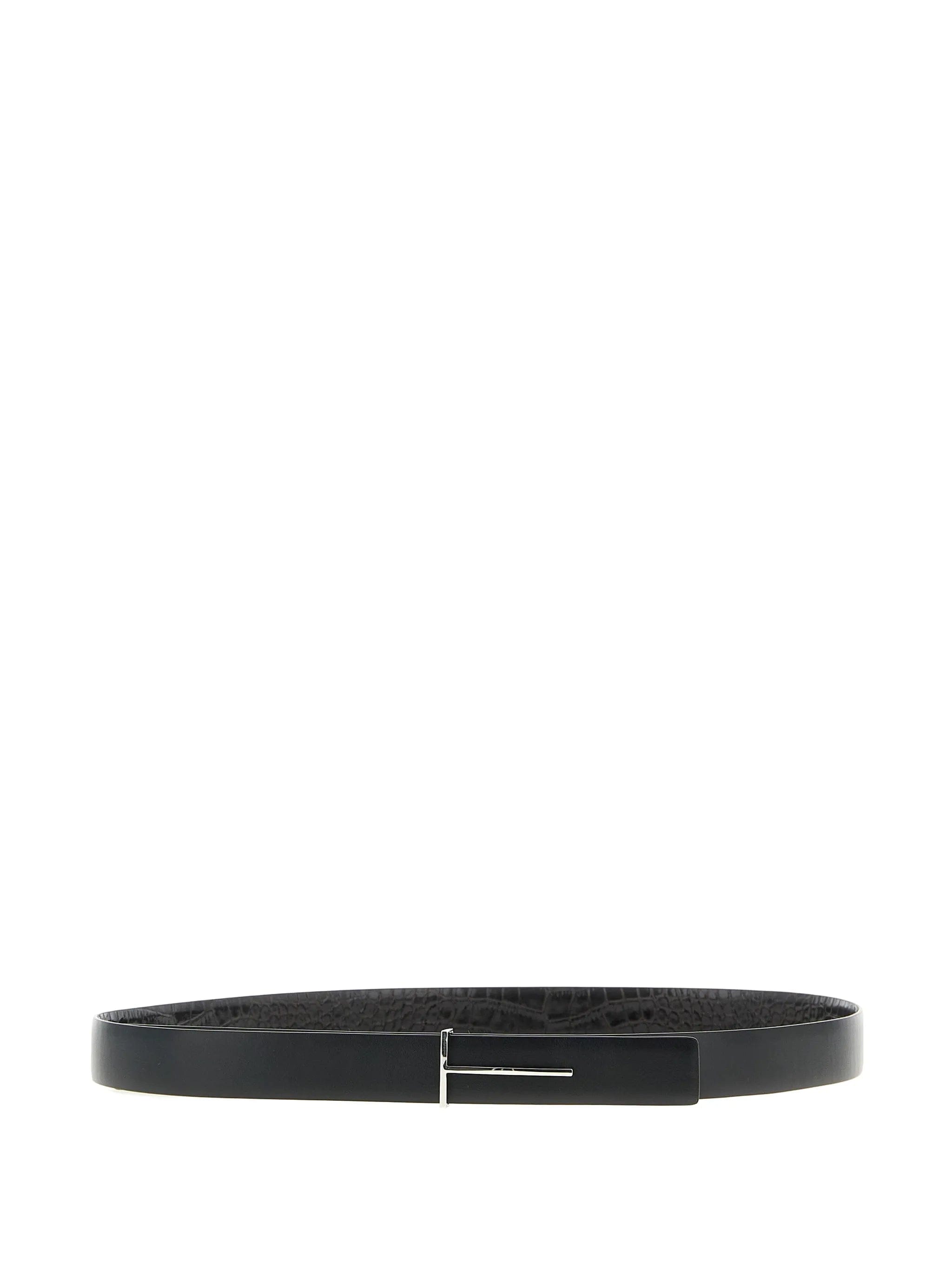 TOM FORD reversible python - print buckle belt