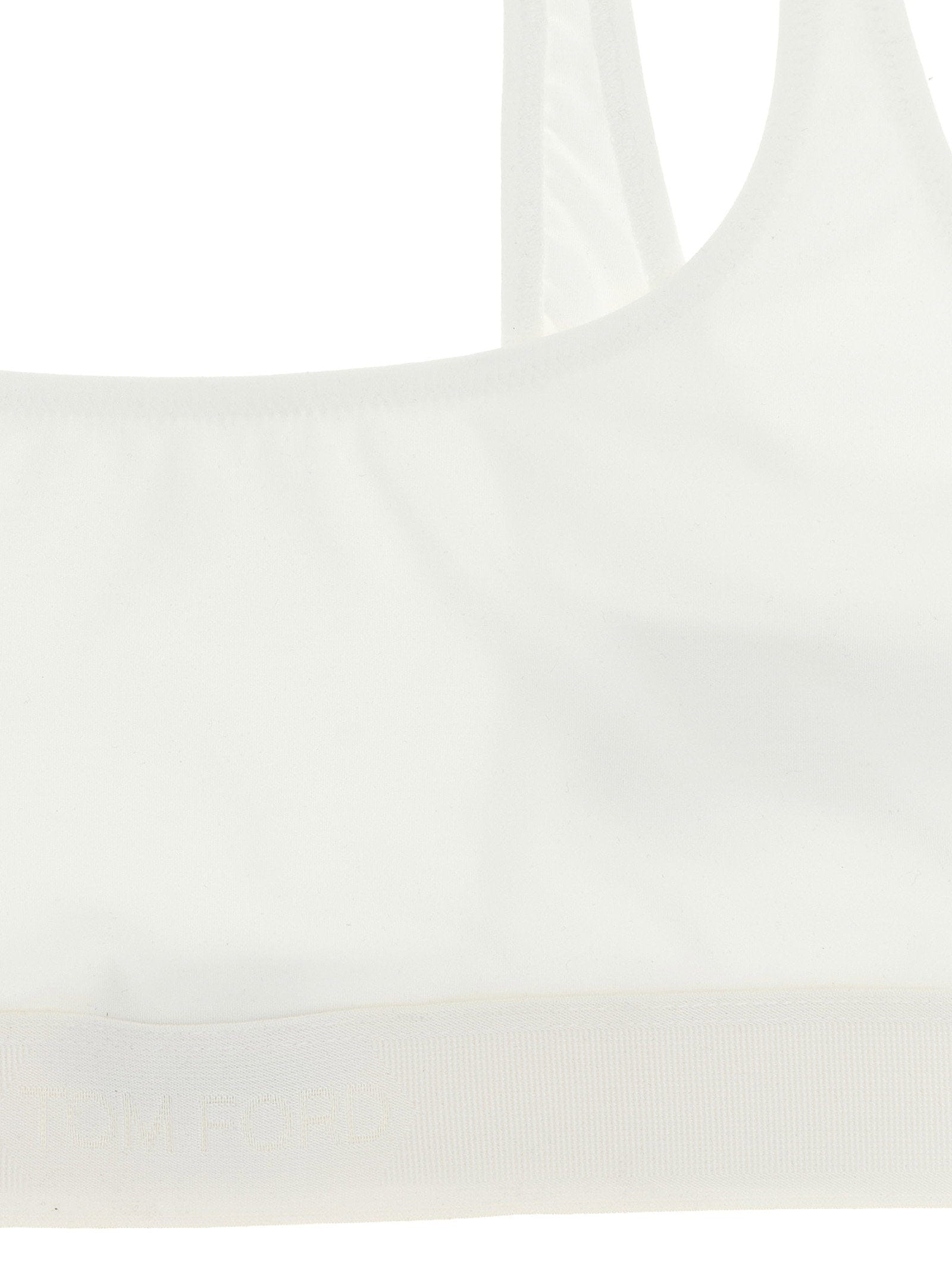 TOM FORD Modal Jersey Bralette — white