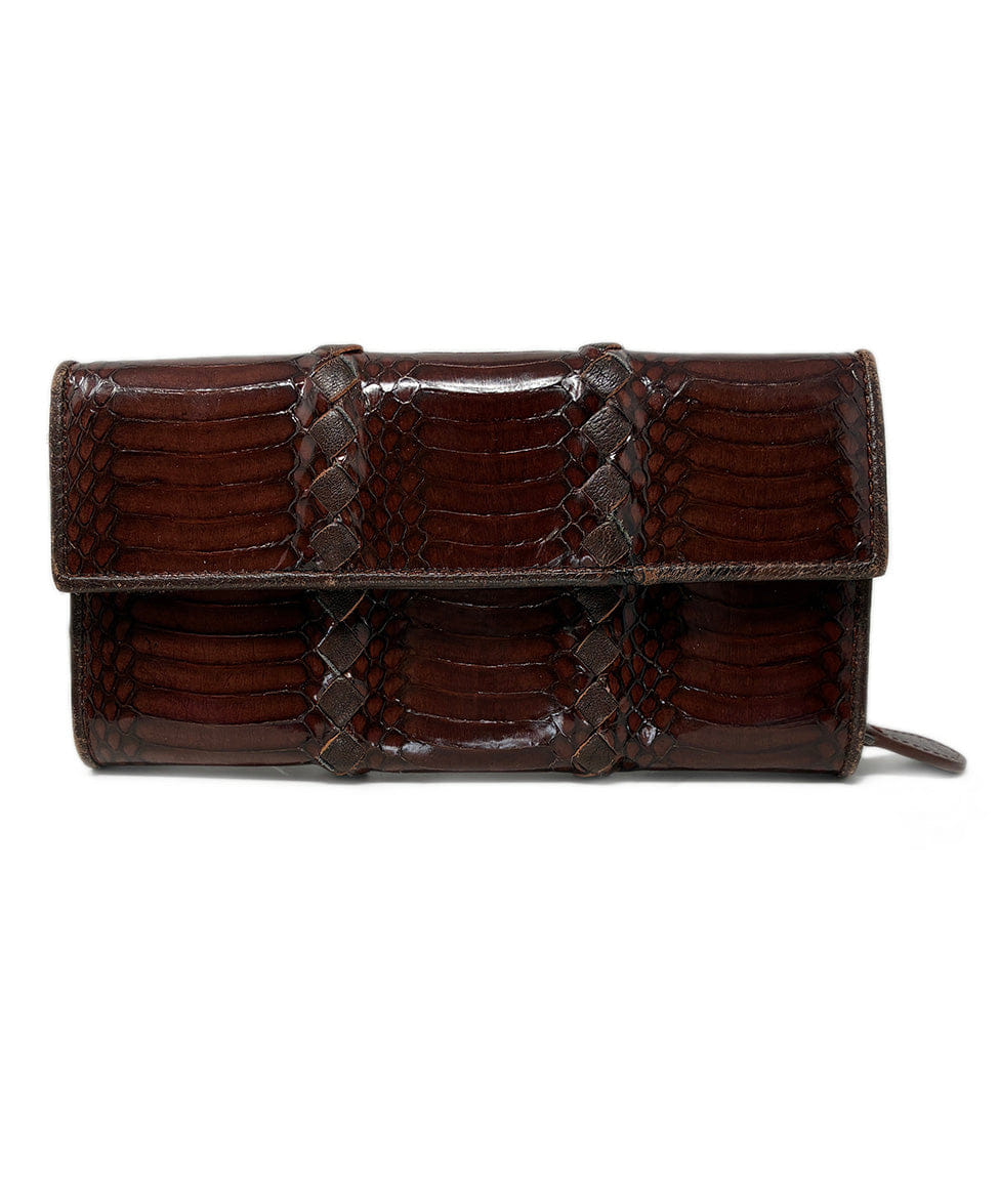 Bottega Veneta Brown Leather Wallet