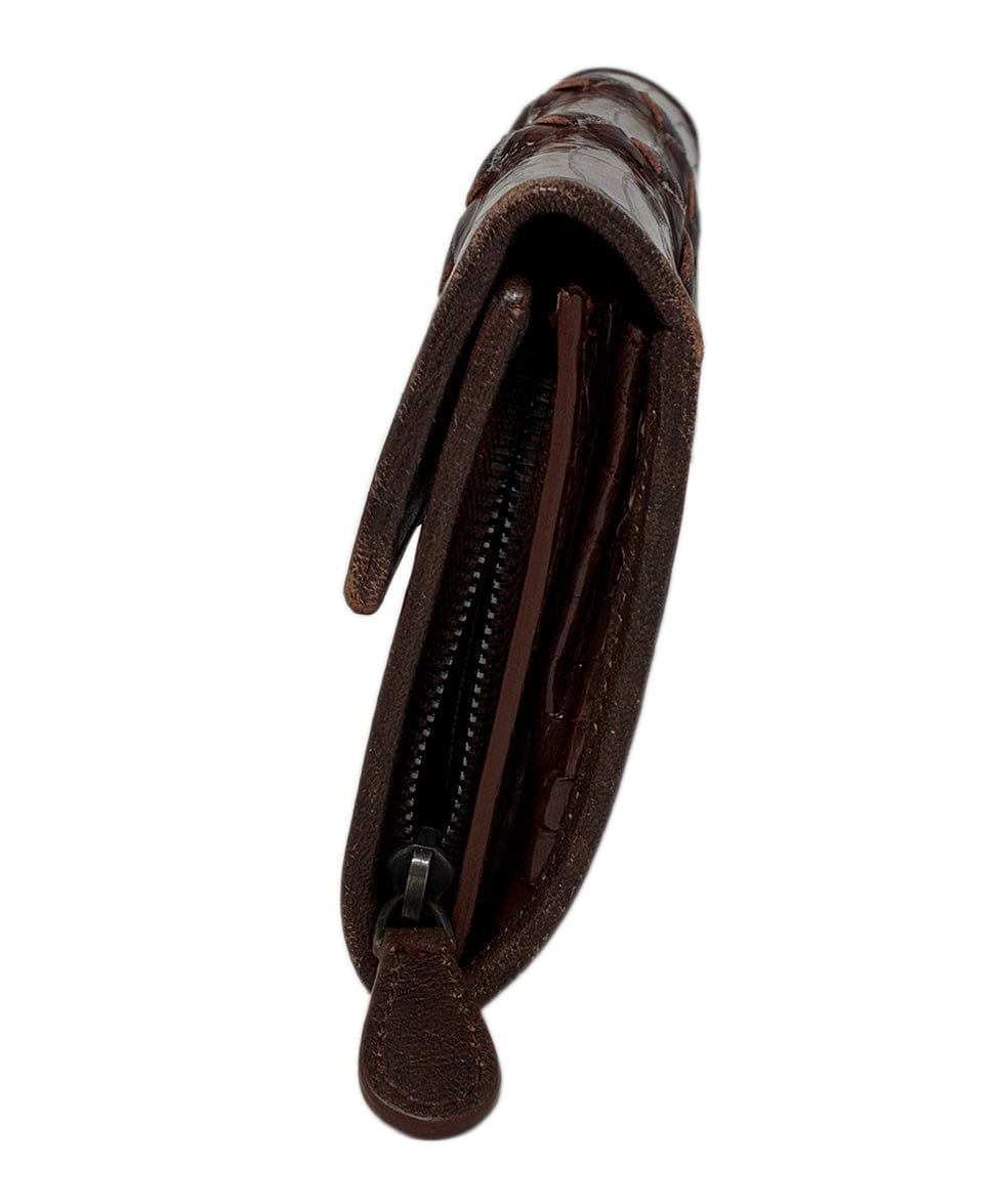 Bottega Veneta Brown Leather Wallet