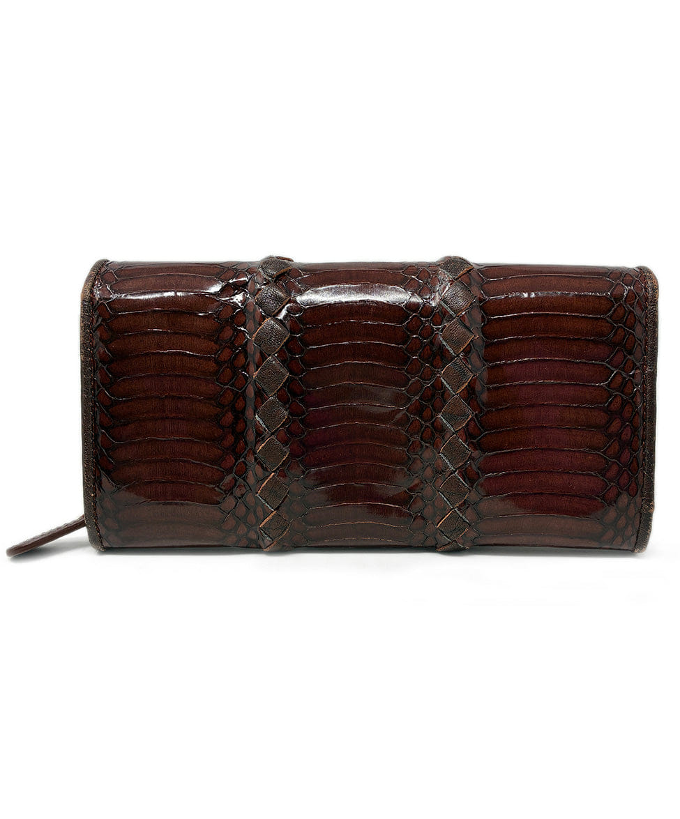 Bottega Veneta Brown Leather Wallet
