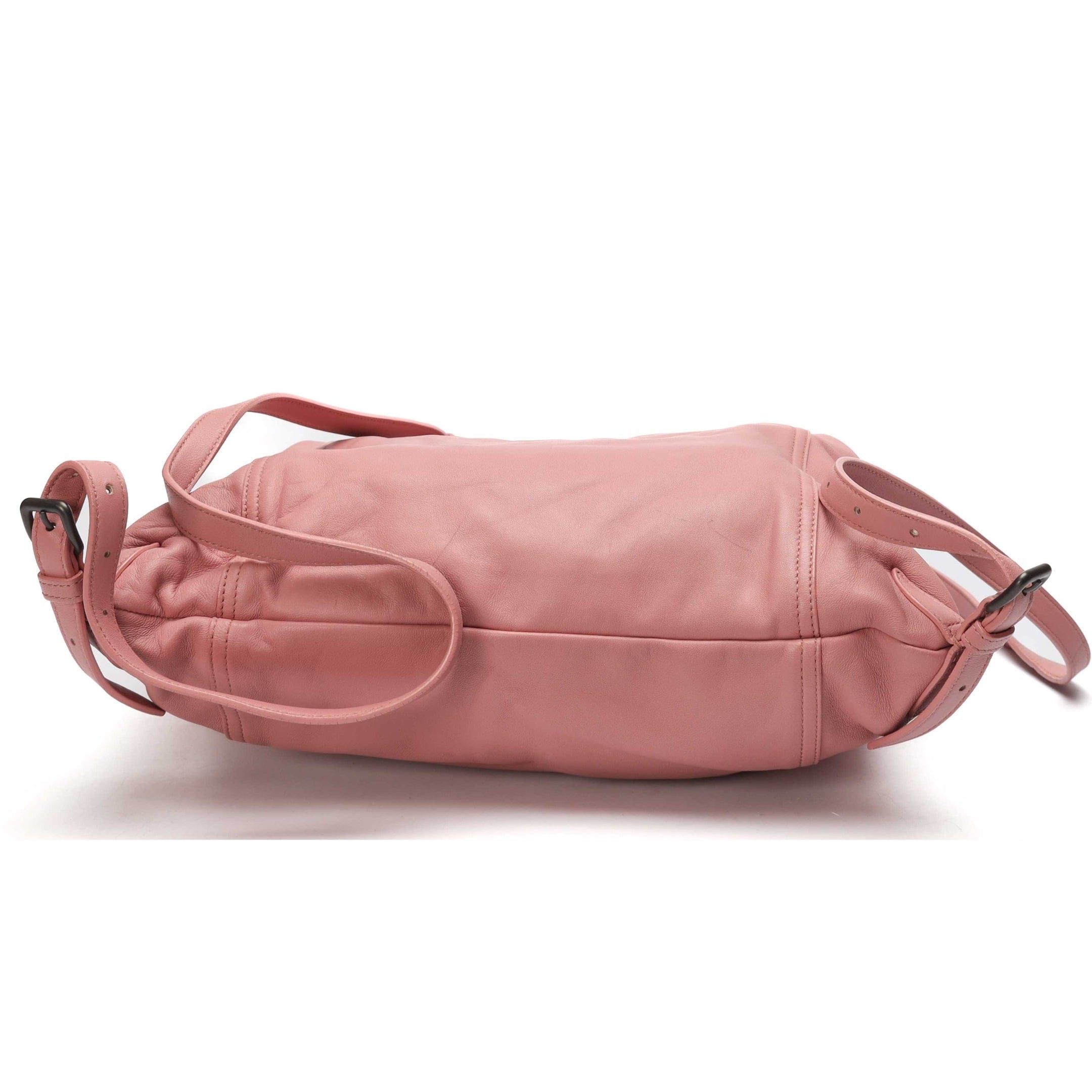 Bottega Veneta Pink Intrecciato Leather Backpack