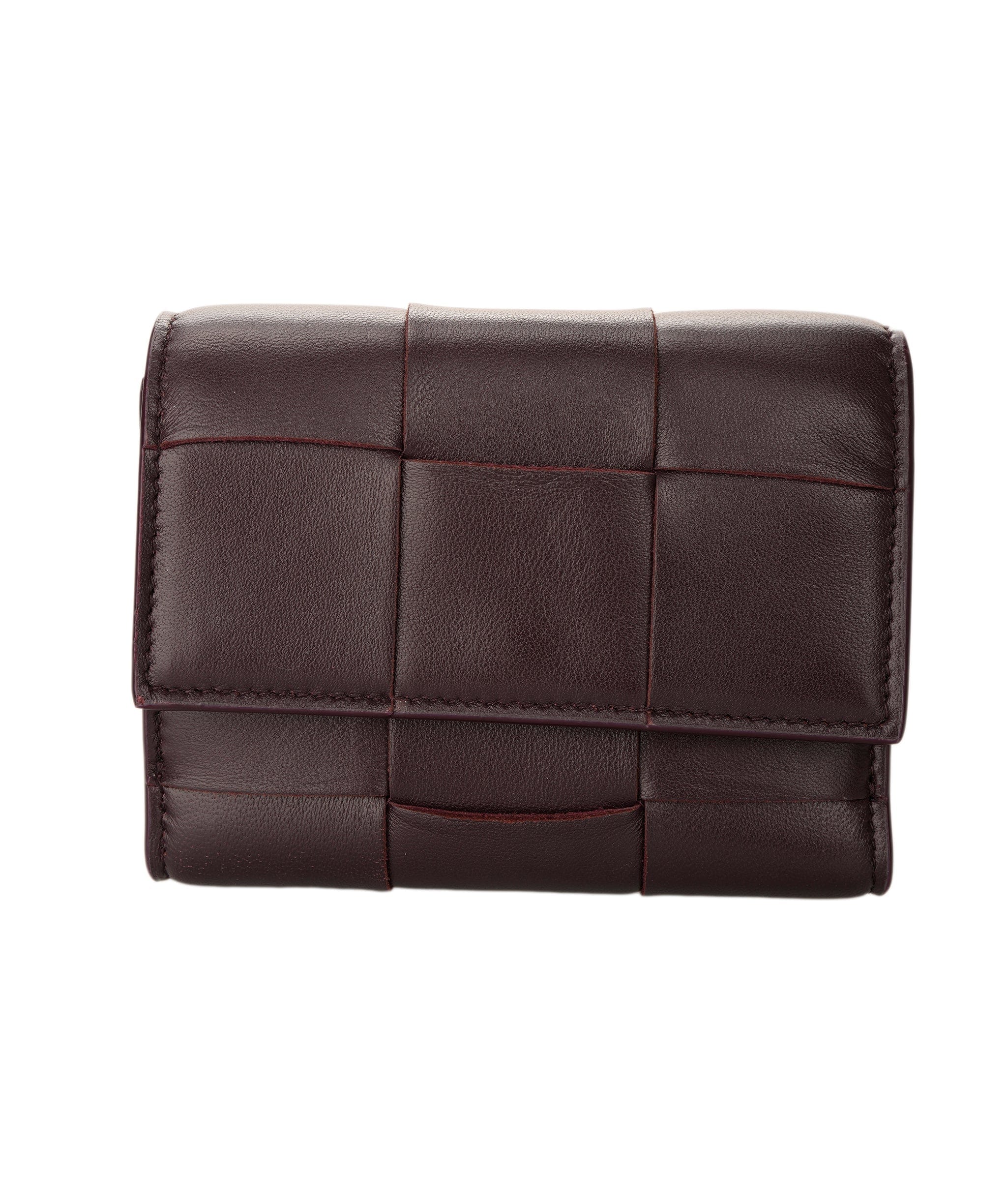 Bottega Veneta Trifold Grape Wallet - DXBS1083