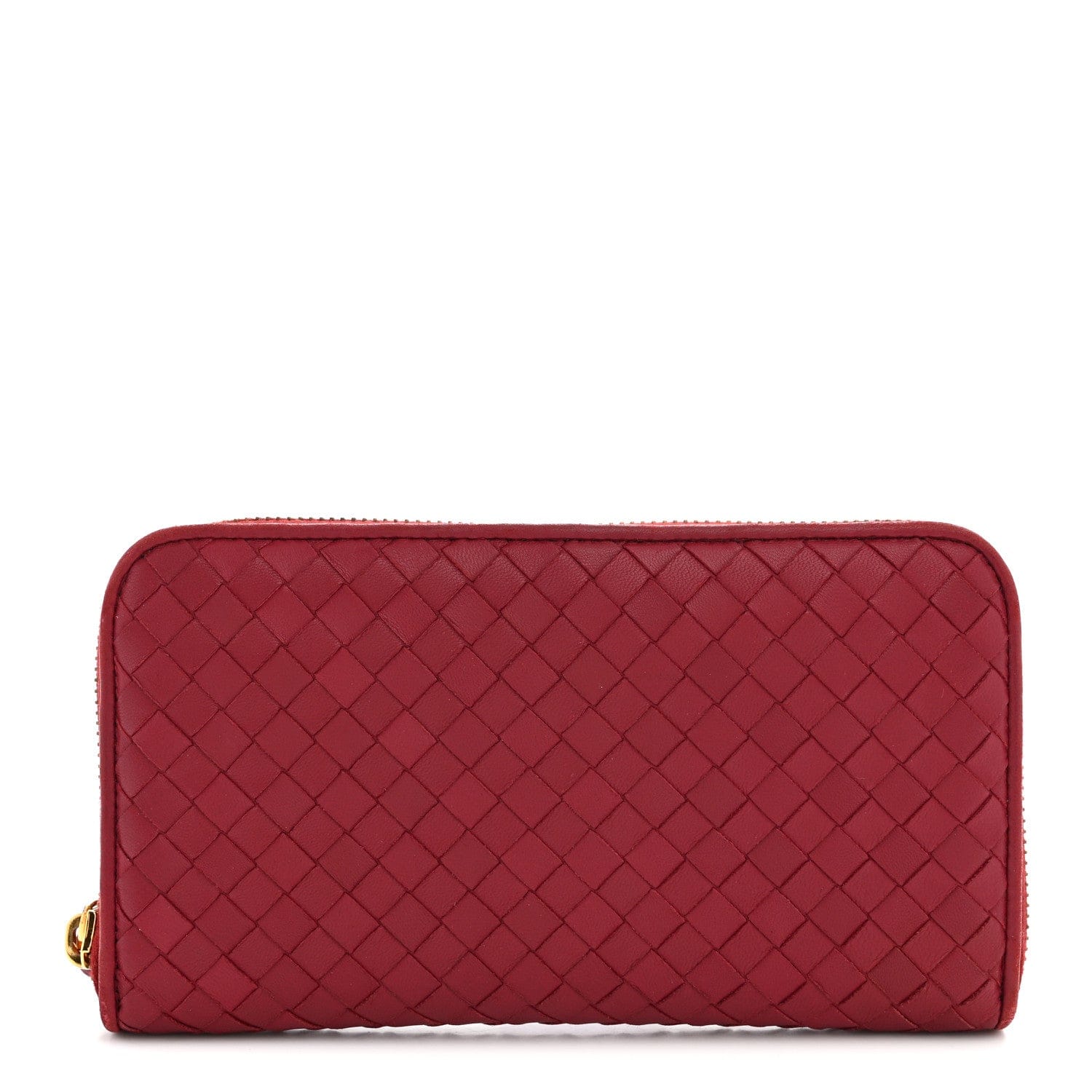 Bottega Veneta Nappa Intrecciato Zip Around Wallet Eclipse
