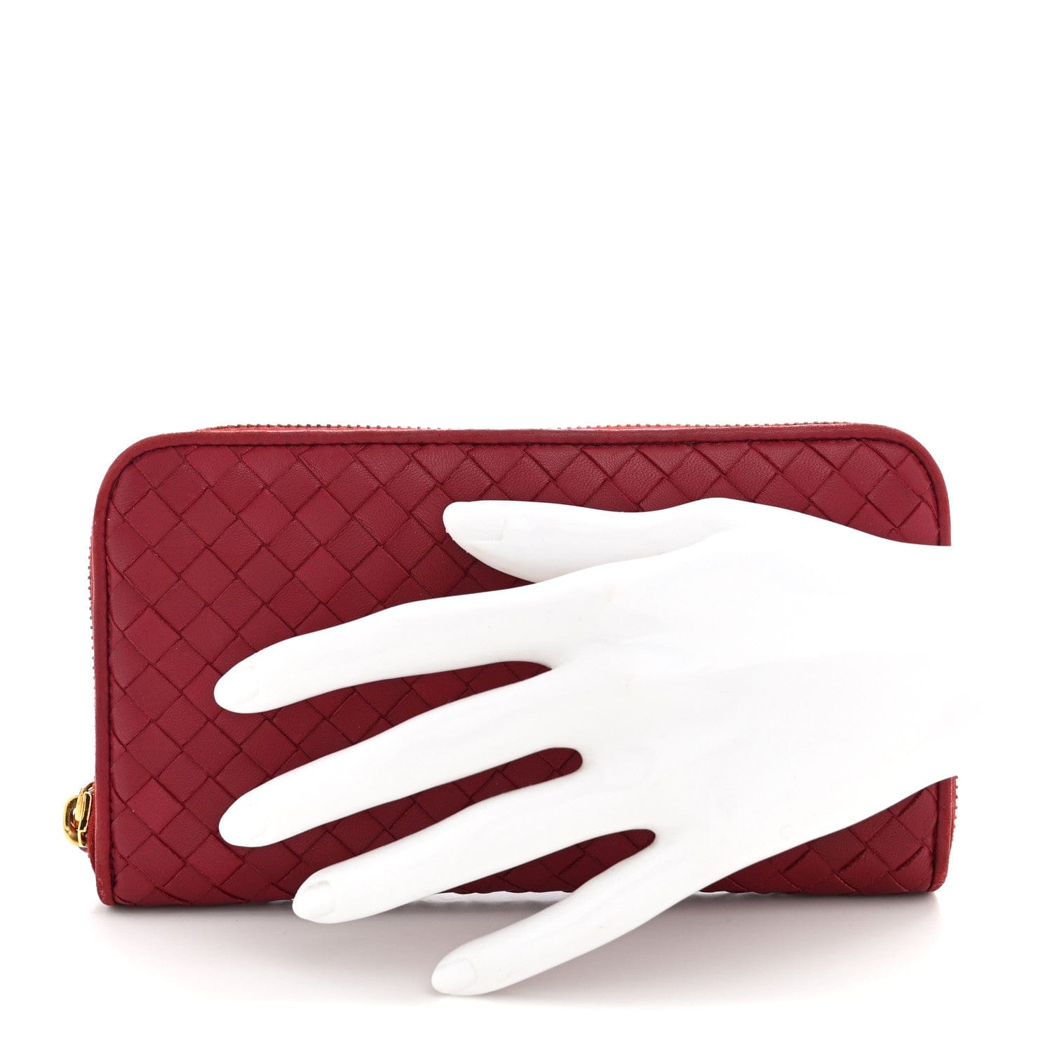 Bottega Veneta Nappa Intrecciato Zip Around Wallet Eclipse