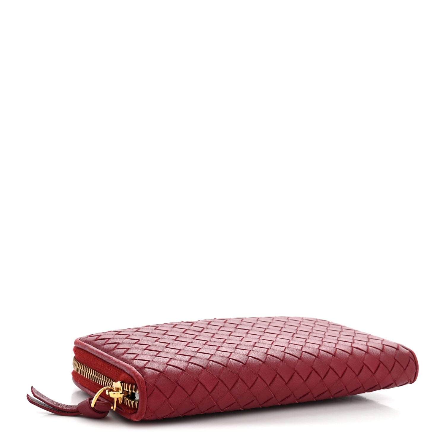 Bottega Veneta Nappa Intrecciato Zip Around Wallet Eclipse