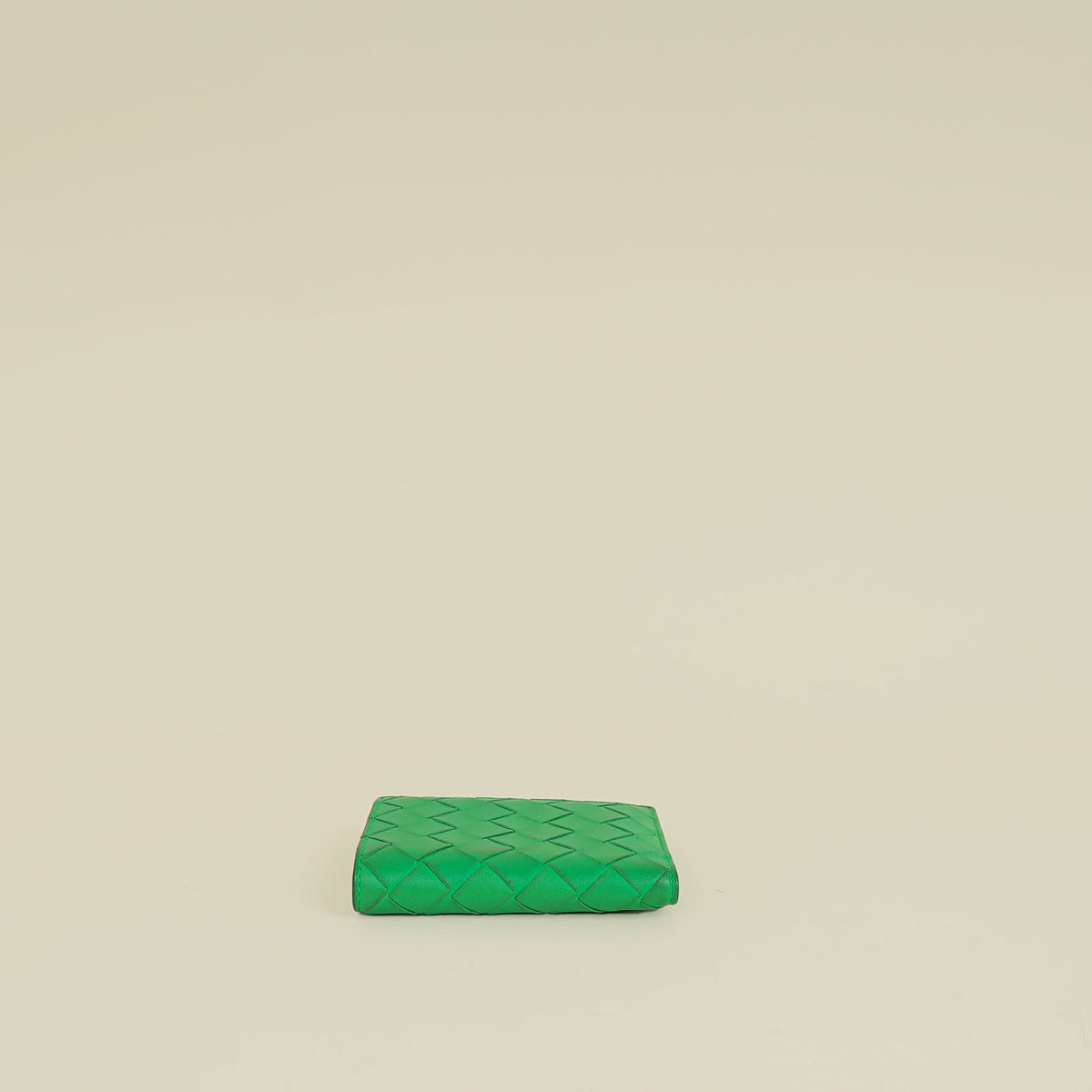 Bottega Veneta Parakeet Intrecciato Small Bi - Fold Wallet