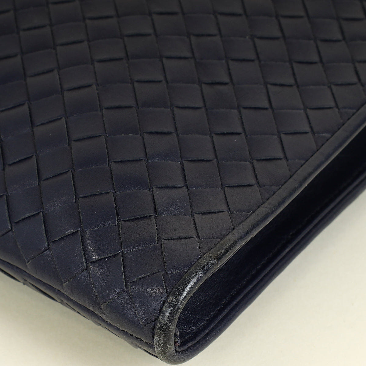 Bottega Veneta Blue Intrecciato Document Case