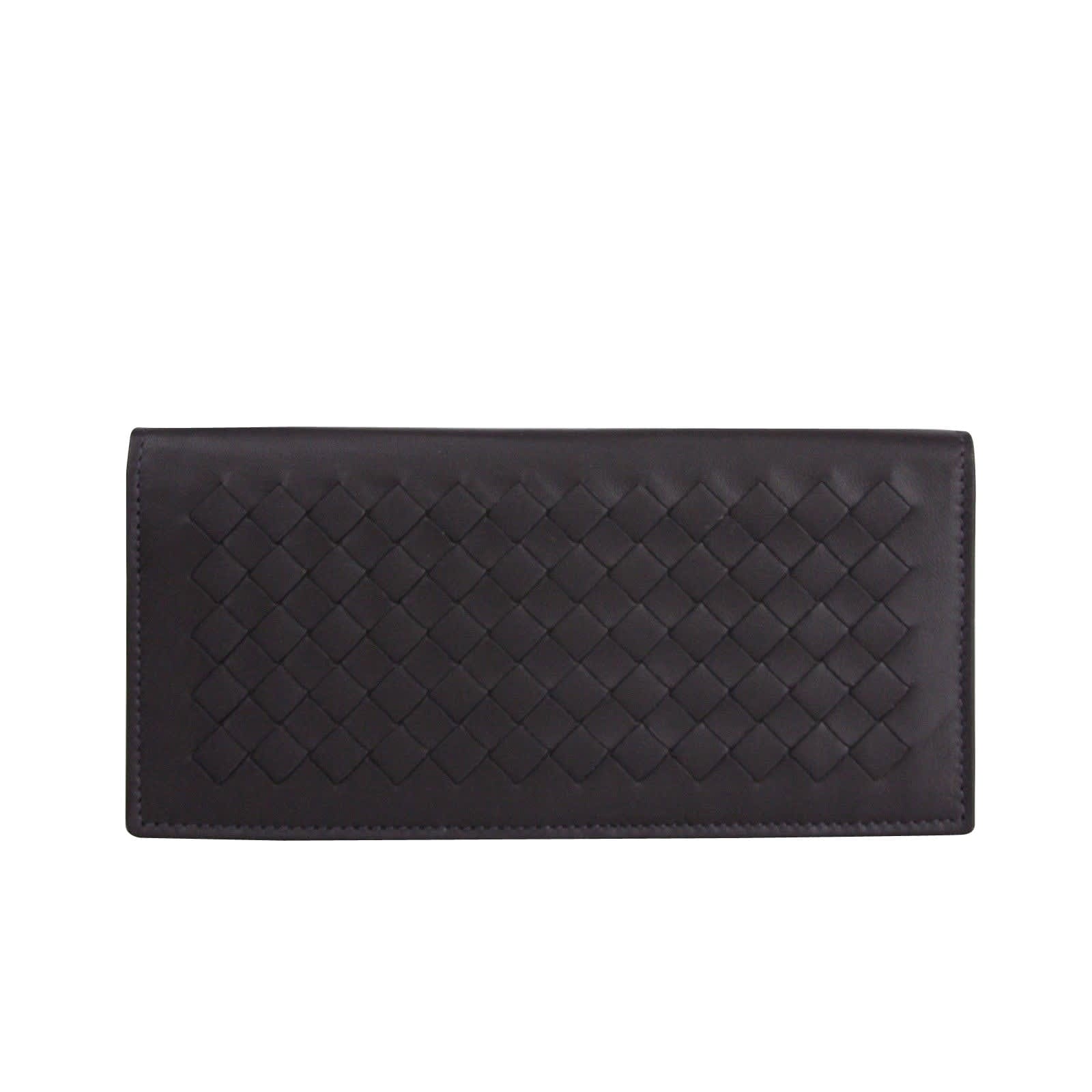 Bottega Veneta Men's Intercciaco Long Bifold Leather Wallet