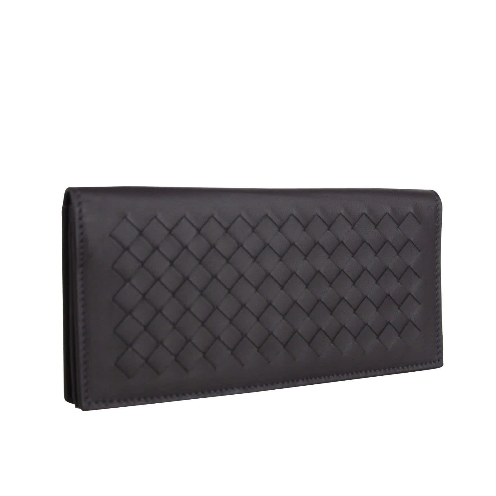 Bottega Veneta Men's Intercciaco Long Bifold Leather Wallet