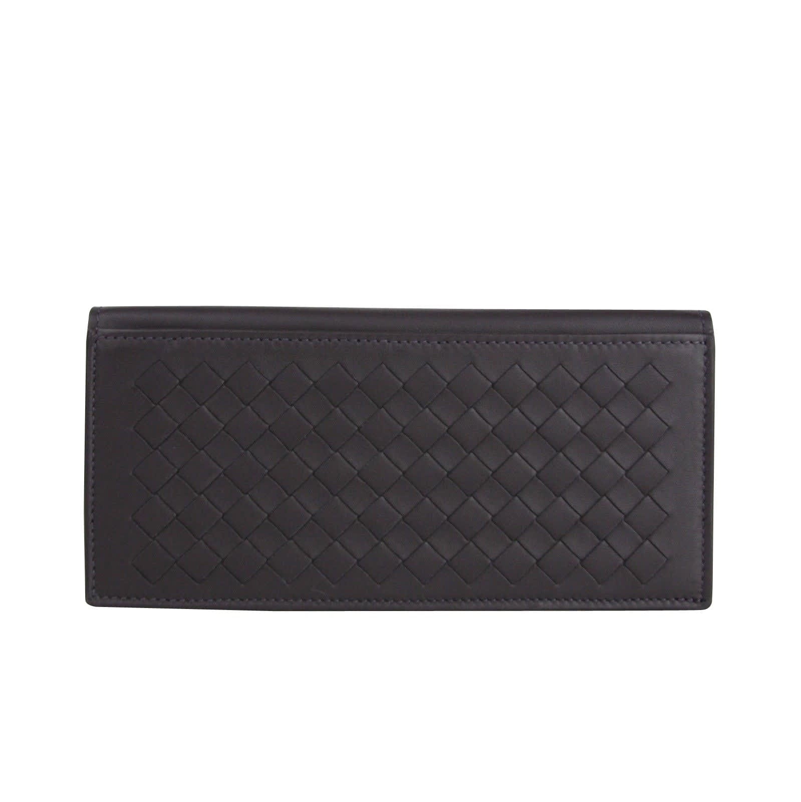 Bottega Veneta Men's Intercciaco Long Bifold Leather Wallet