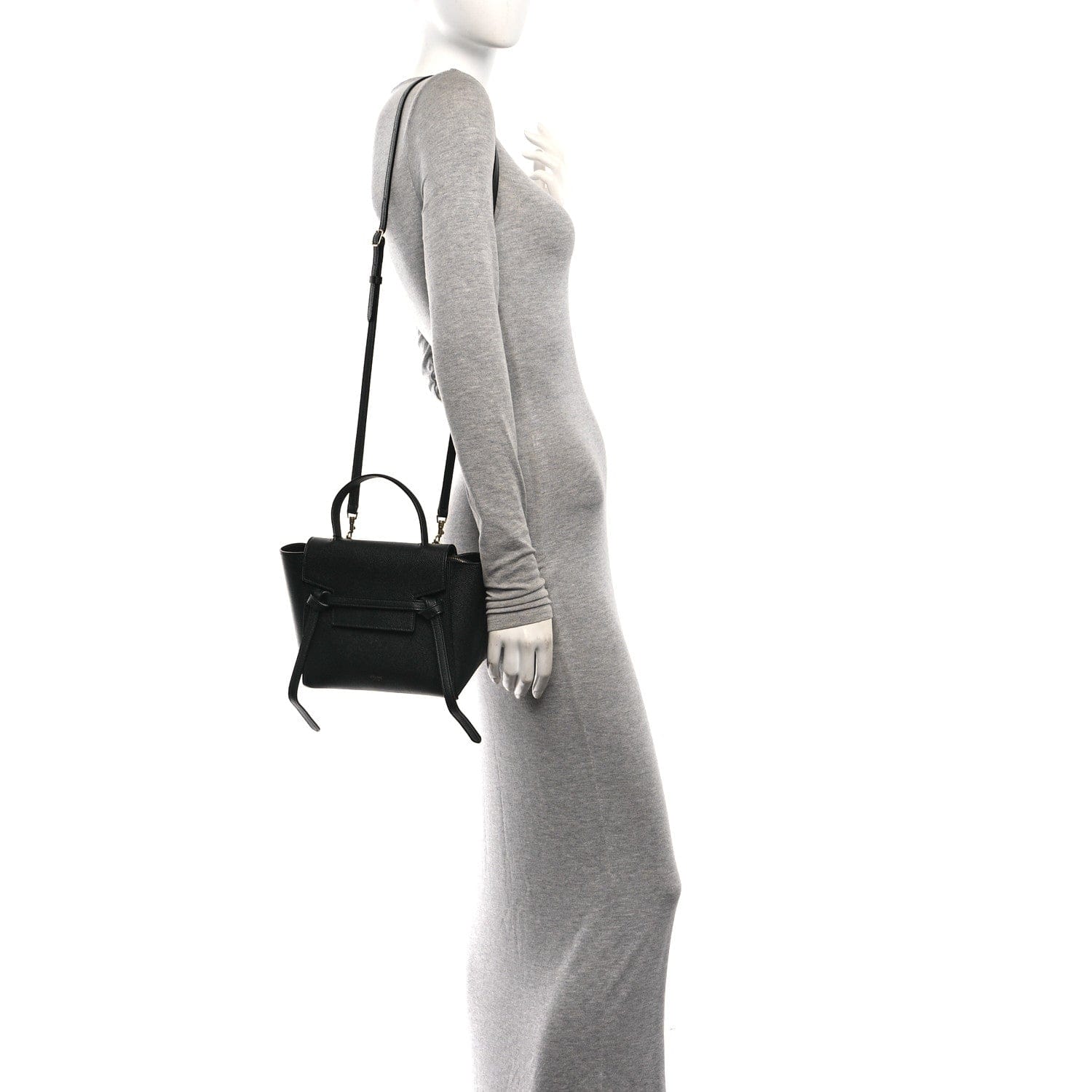 Celine Grained Calfskin Nano Belt Bag Black
