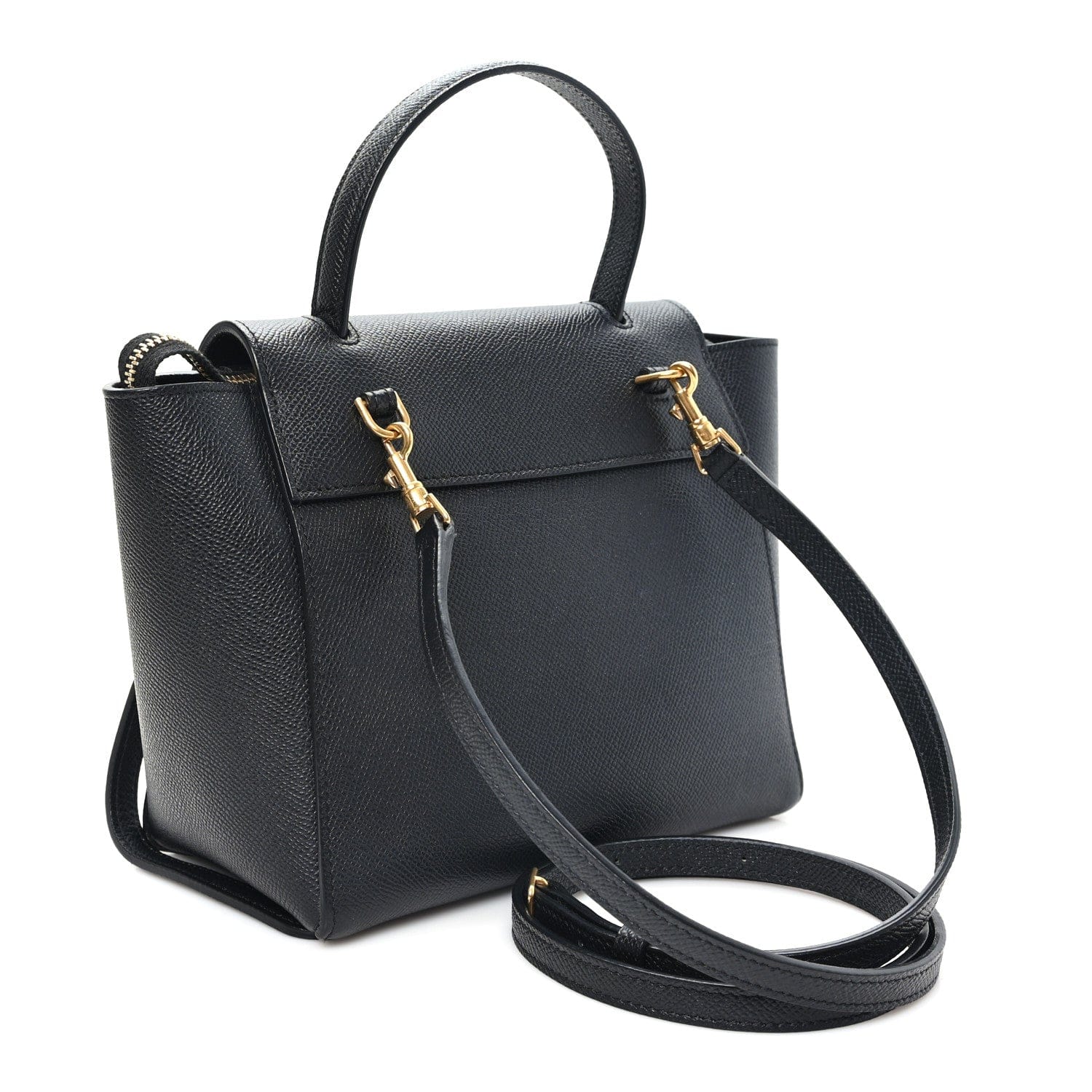 Celine Grained Calfskin Nano Belt Bag Black