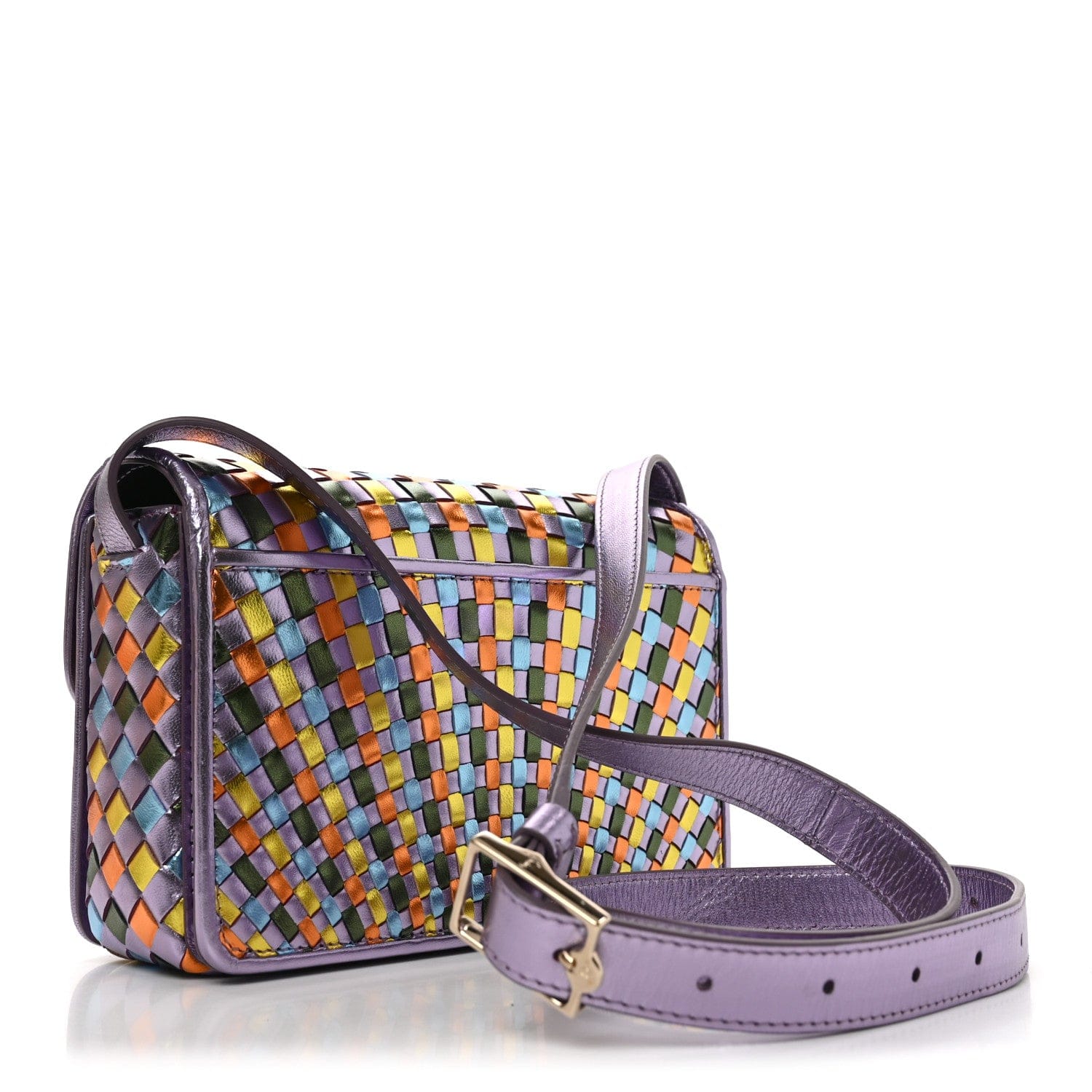 Christian Louboutin Metallic Nappa Loubi54 Crossbody Bag Multicolor