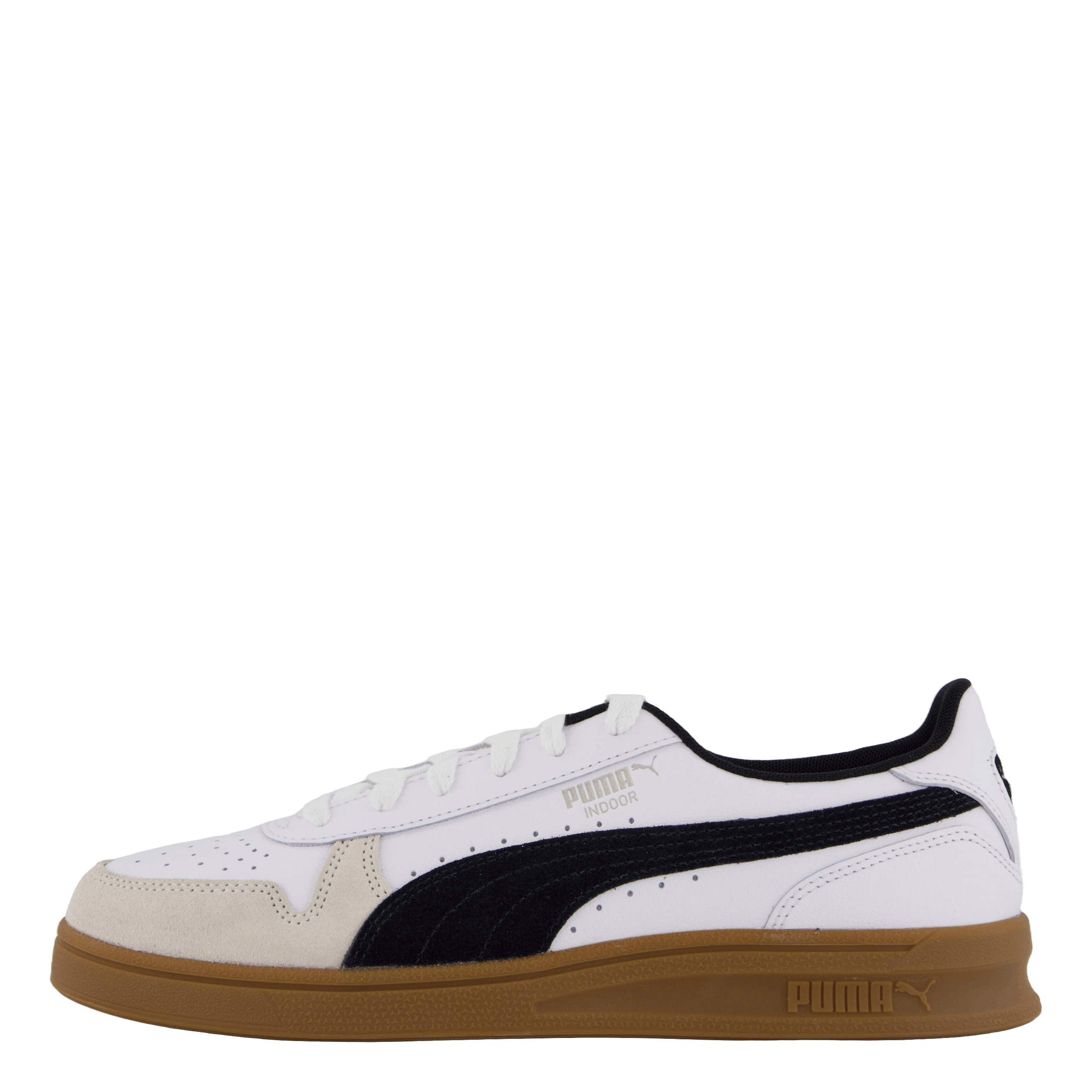 Puma Indoor White - dark Myrtle - gum