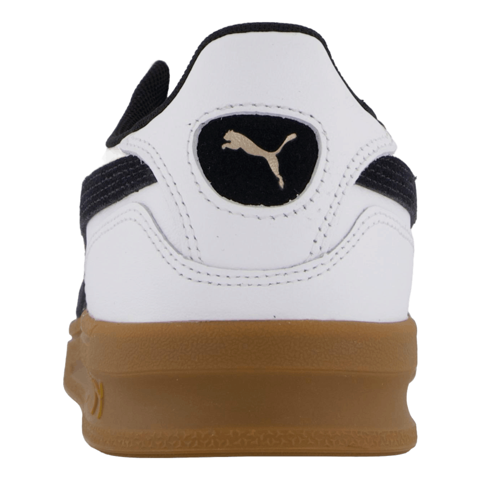 Puma Indoor White - dark Myrtle - gum
