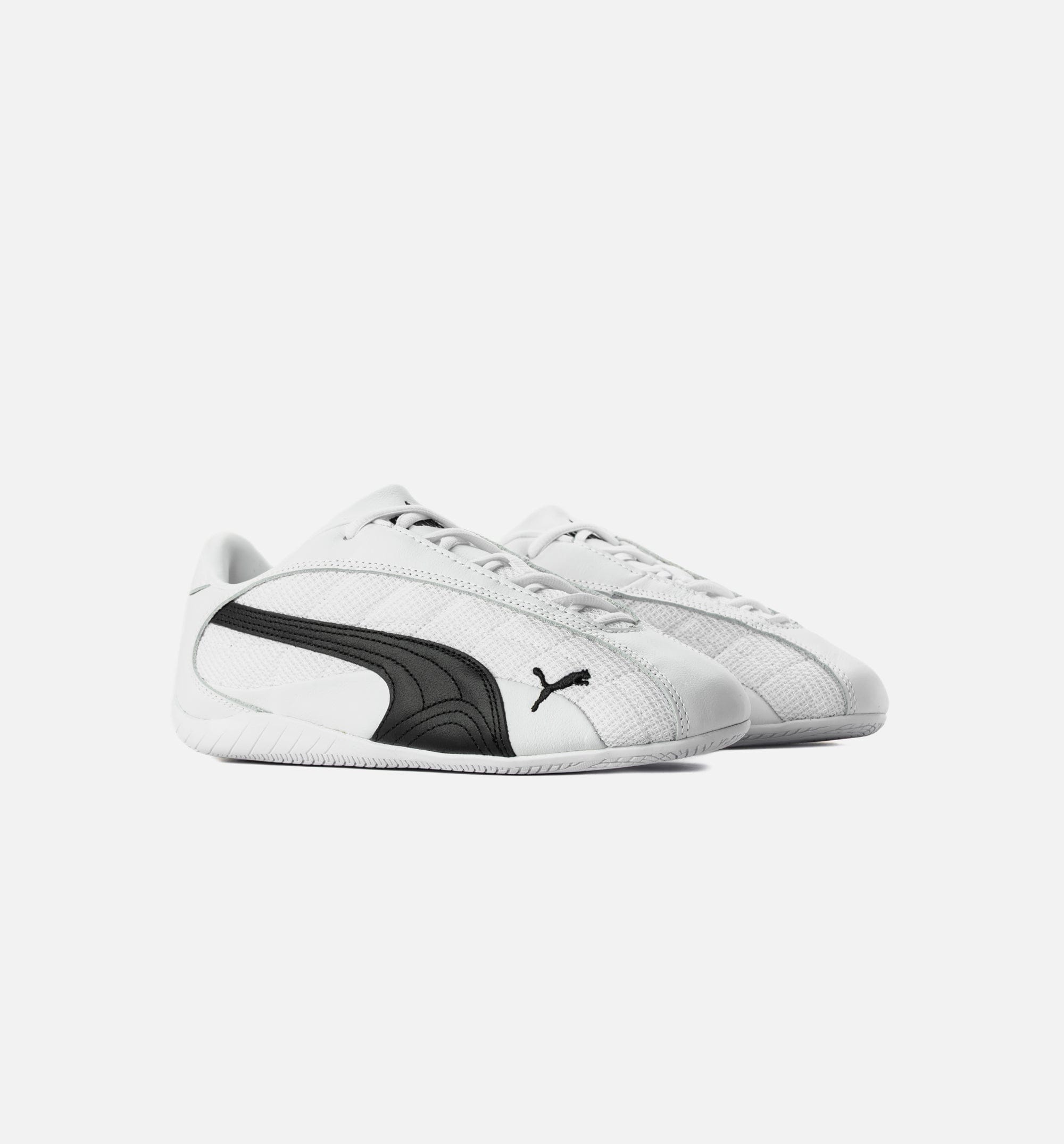 PUMA Speedcat Plus Leather Mens Lifestyle Shoe - Puma White/Puma Black