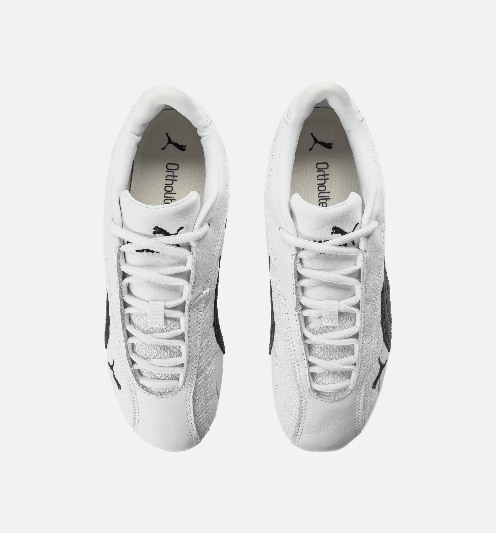 PUMA Speedcat Plus Leather Mens Lifestyle Shoe - Puma White/Puma Black