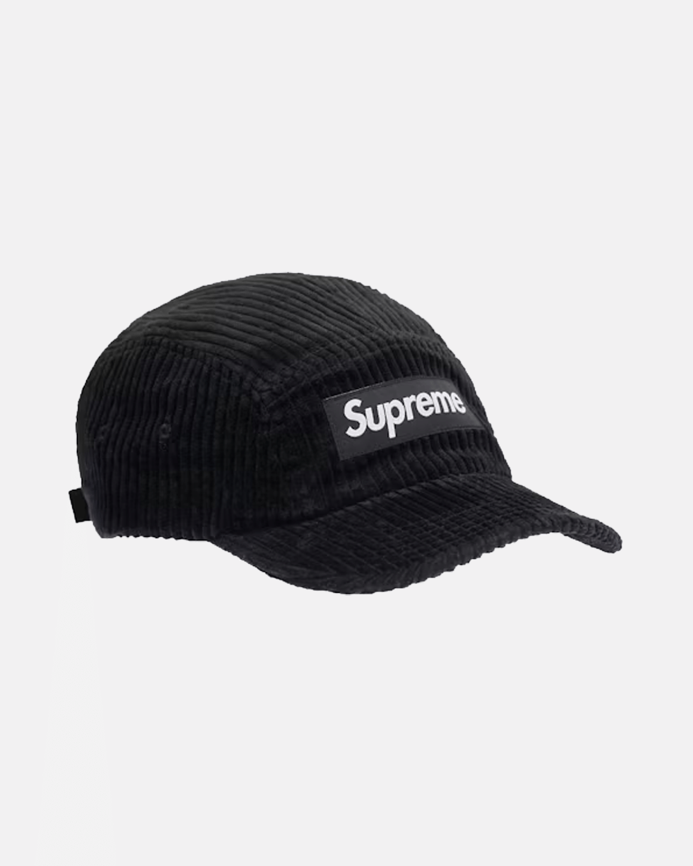SUPREME SS22 CORDUROY CAMP CAP BLACK